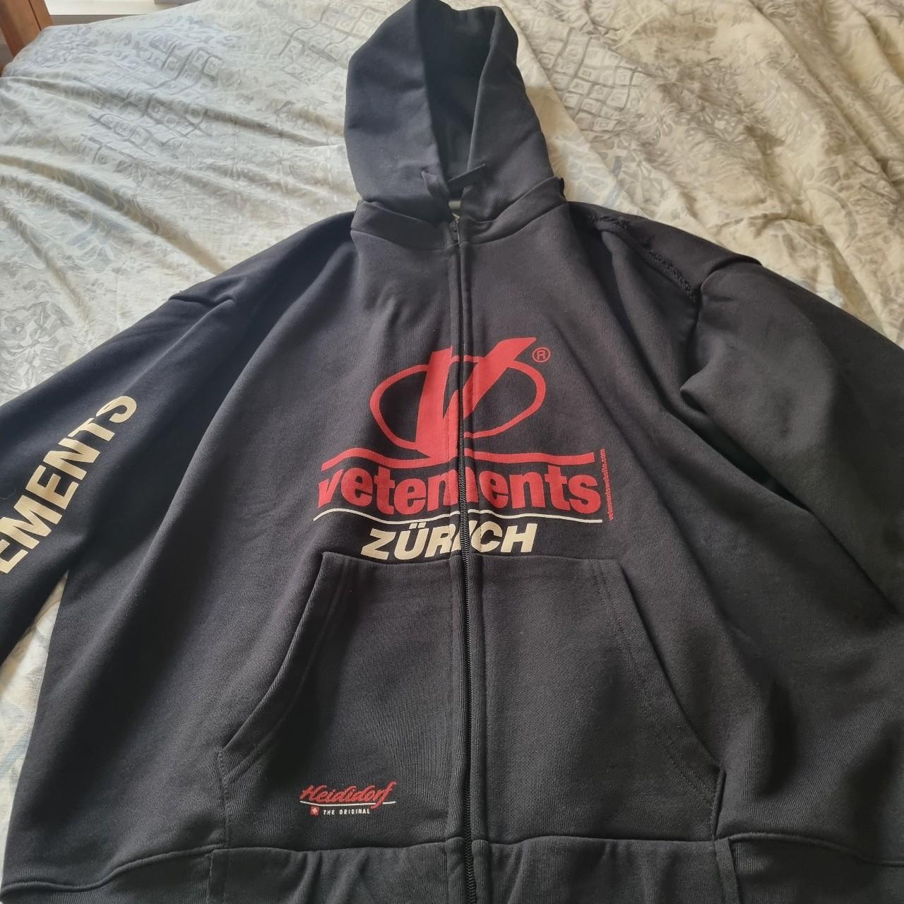 Vtements Zurich Zip Up Hoodie size XS (fits like | Depop