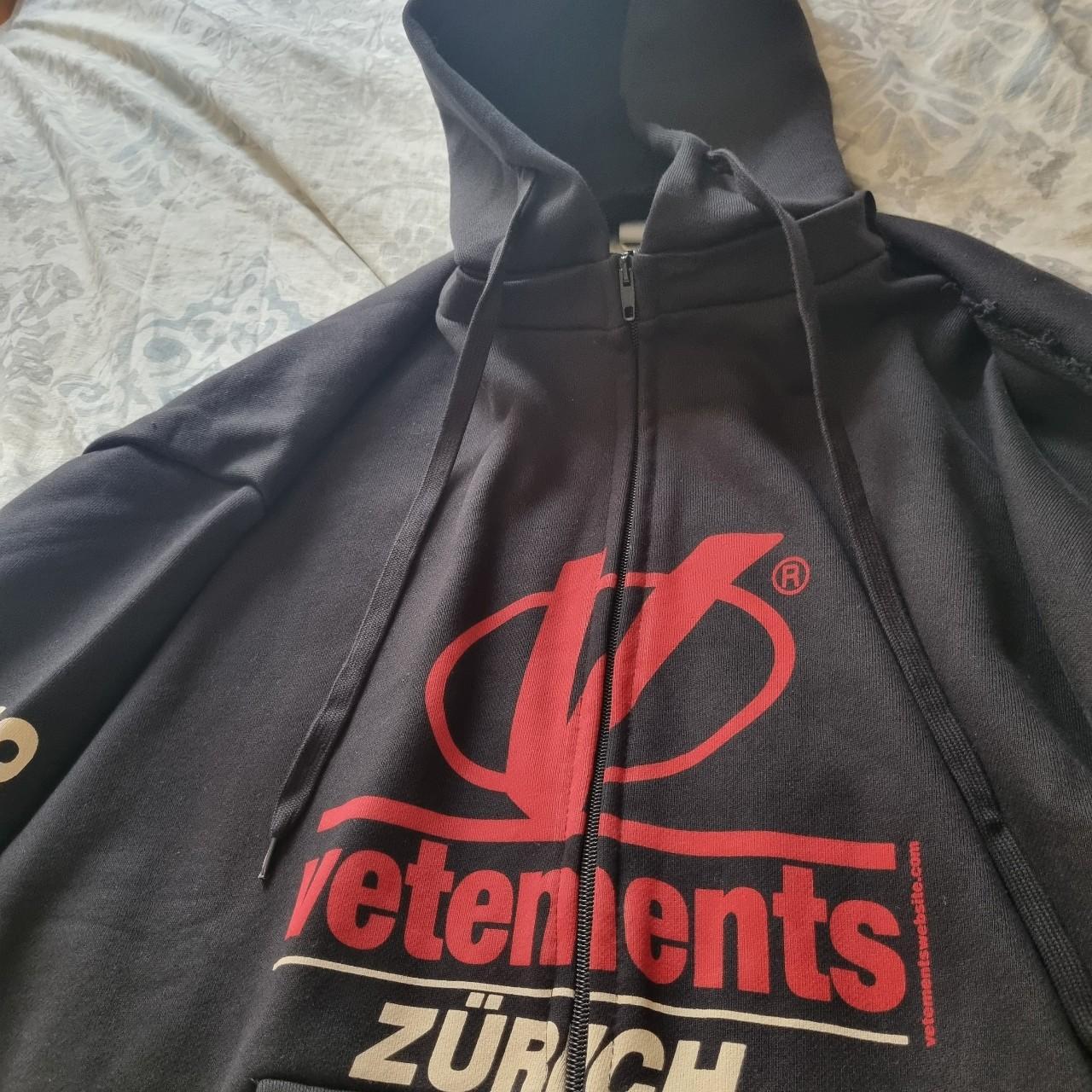 Vtements Zurich Zip Up Hoodie size XS (fits like | Depop