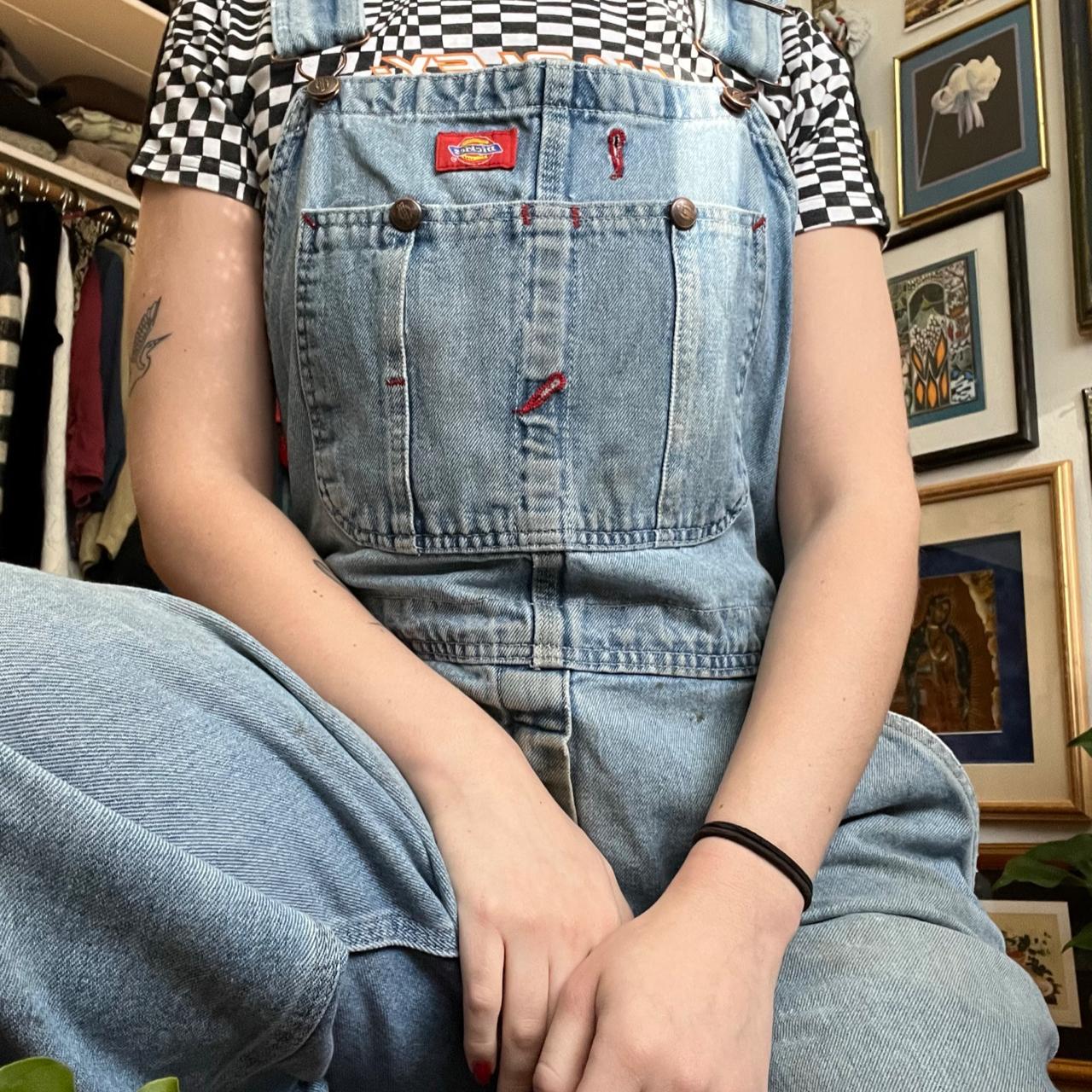 Dickies Women's Dungareesoveralls Depop