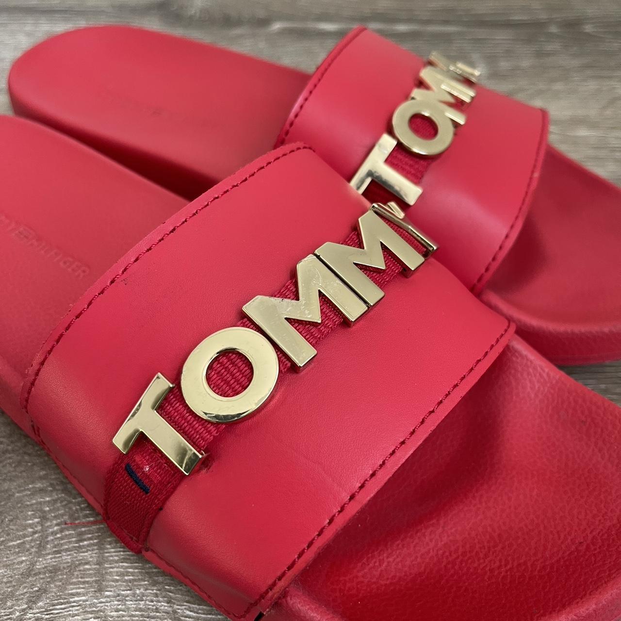 Tommy hilfiger sliders hot sale rose gold