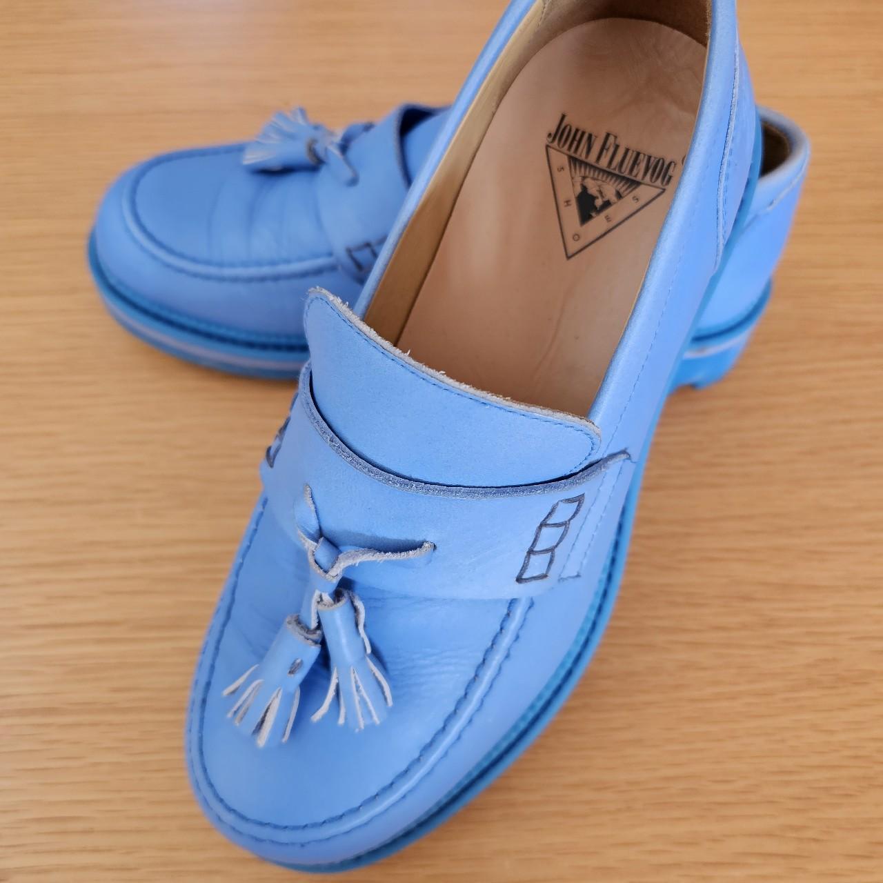 Fluevog Blue penny loafers M9/W7 (US sizing; AU W9)... - Depop