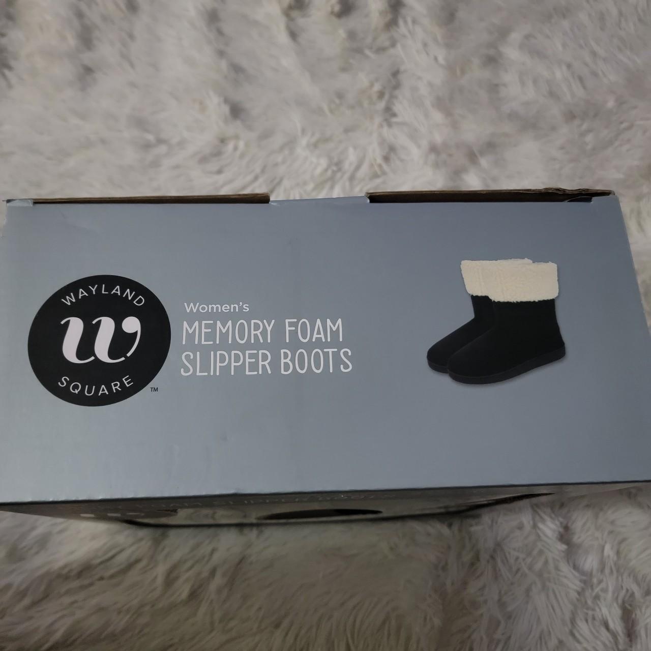 Wayland memory foam sale slipper boots cvs