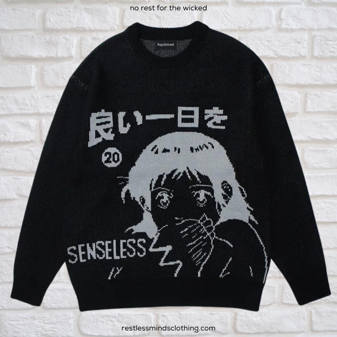 Vintage Christmas Sweater Men Women Pullover Autumn Aesthetic Knit Anime  Sweater  Fruugo IN