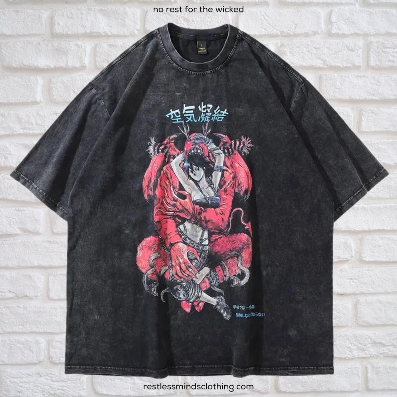 Japanese Streetwear T-Shirt Available Sizes M-XXL... - Depop