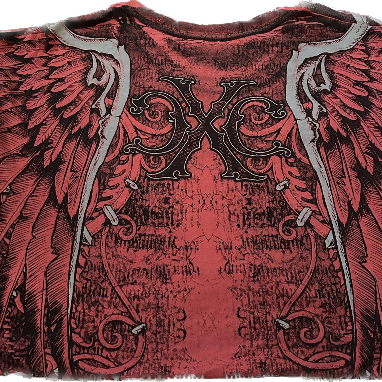 Affliction Men s Red And Burgundy Shirt Depop affliction-men-s-red-and-burgundy-shirt-depop