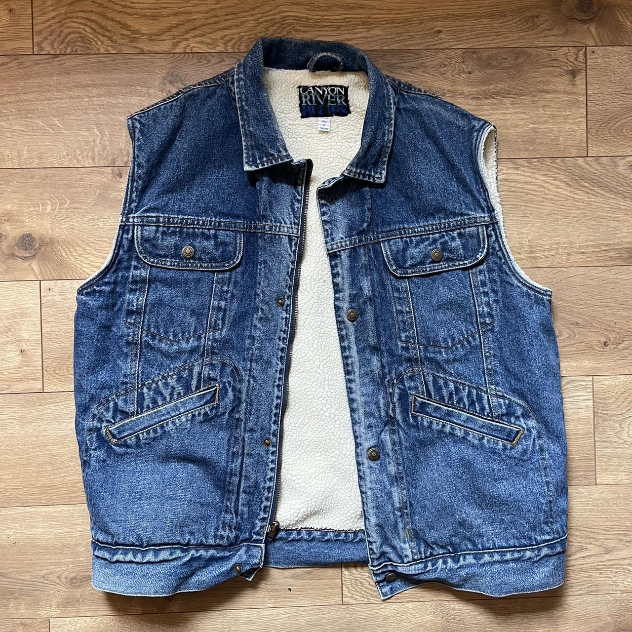 Vintage jean vest CANYON RIVER BLUES vintage vest... - Depop