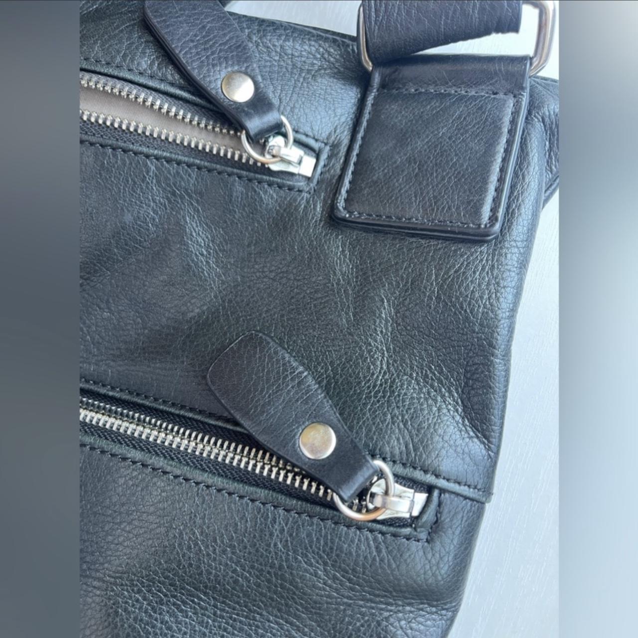 Margot Anthropologie black leather Crossbody - Depop