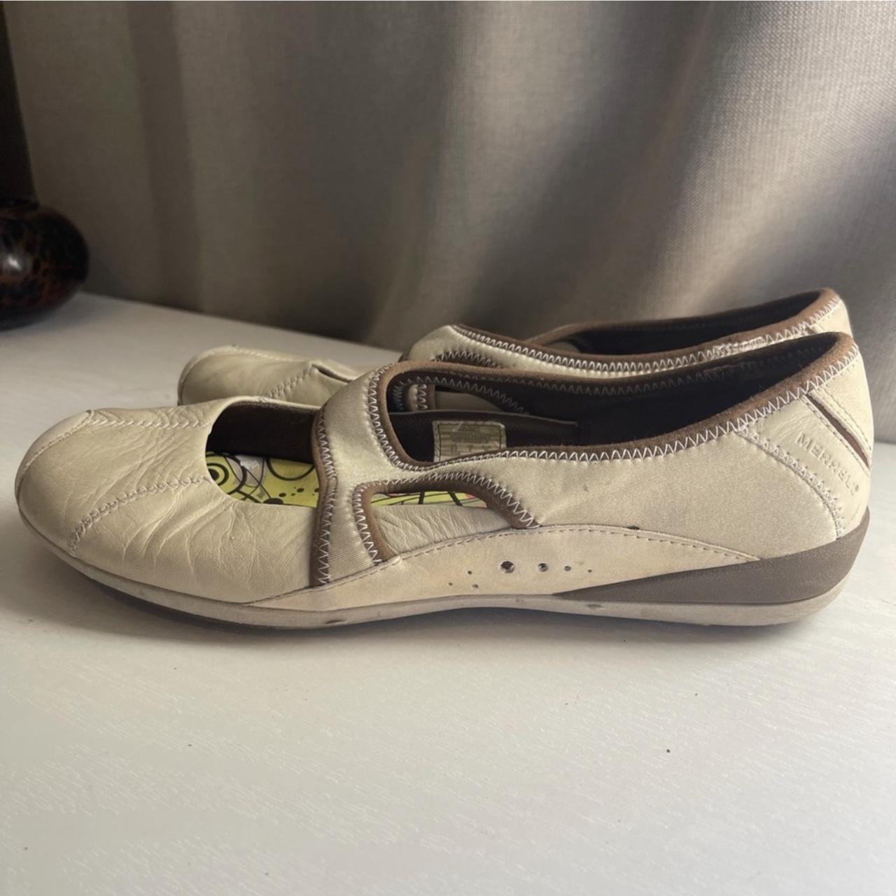 Leather Ballet Flats Merrell Genuine Leather Ballet - Depop