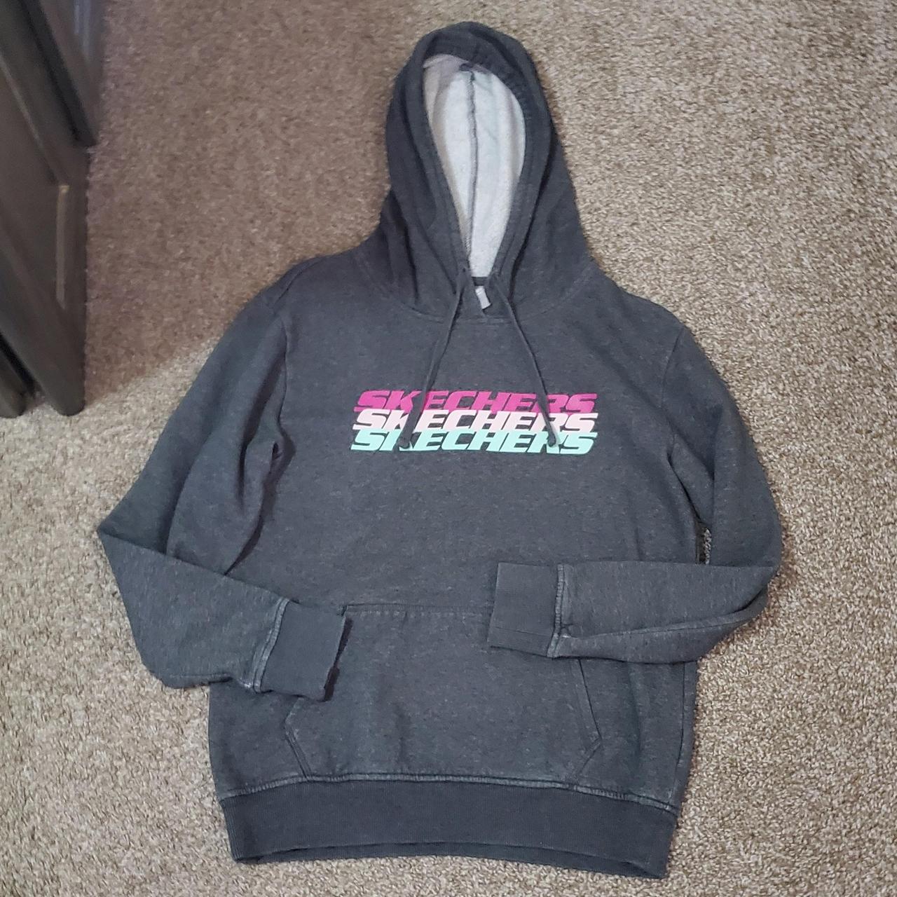 Skechers hoodie on sale kids grey