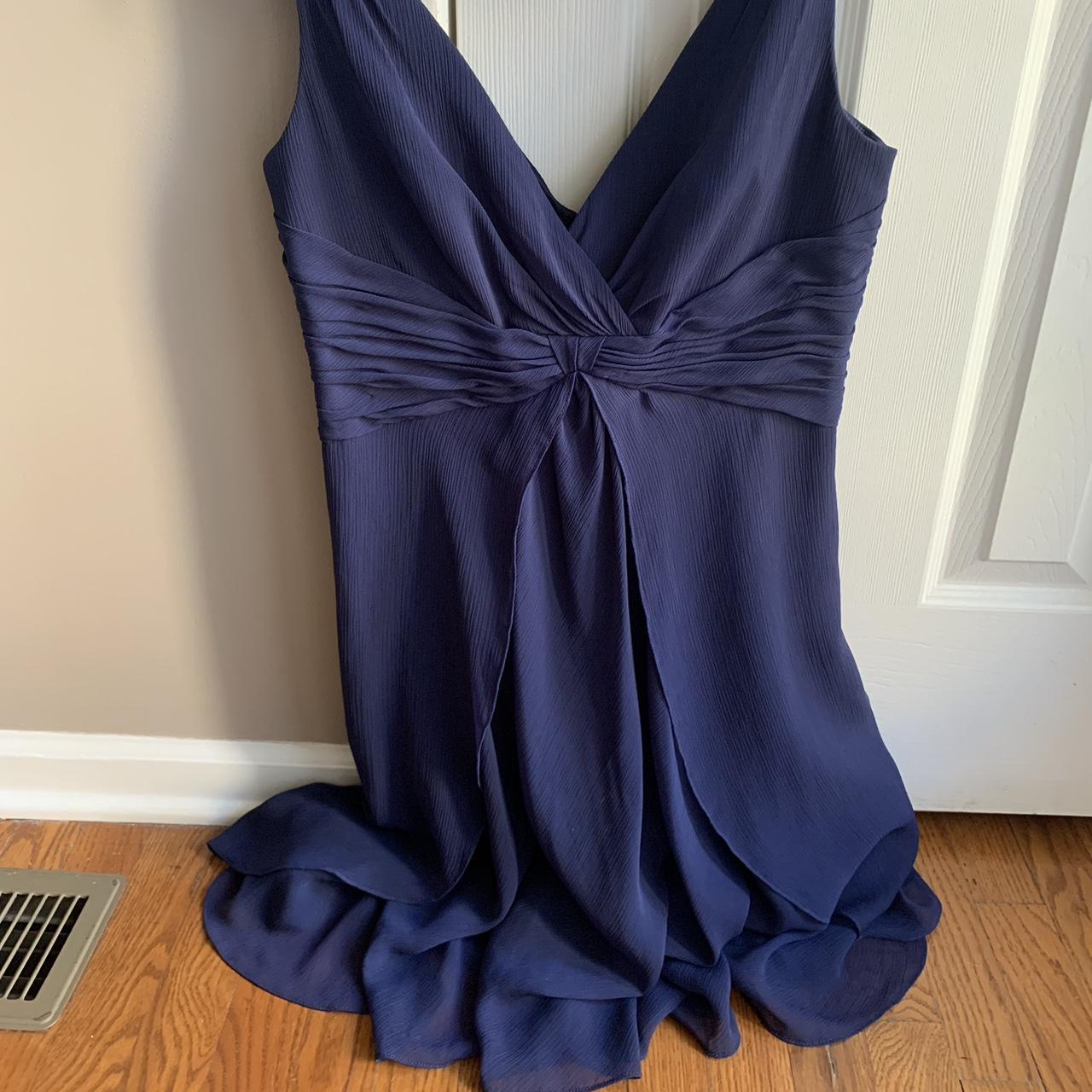 David's bridal shop navy blue dress