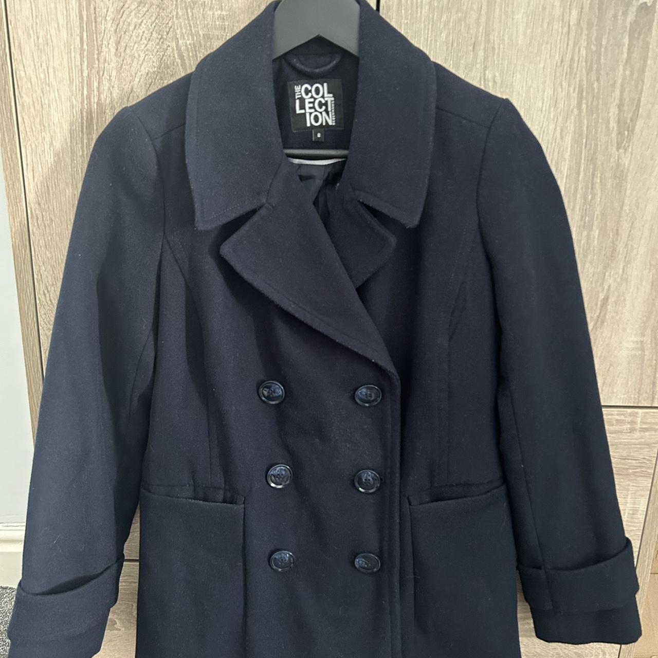 Debenhams The Collection navy smart coat. Size 8