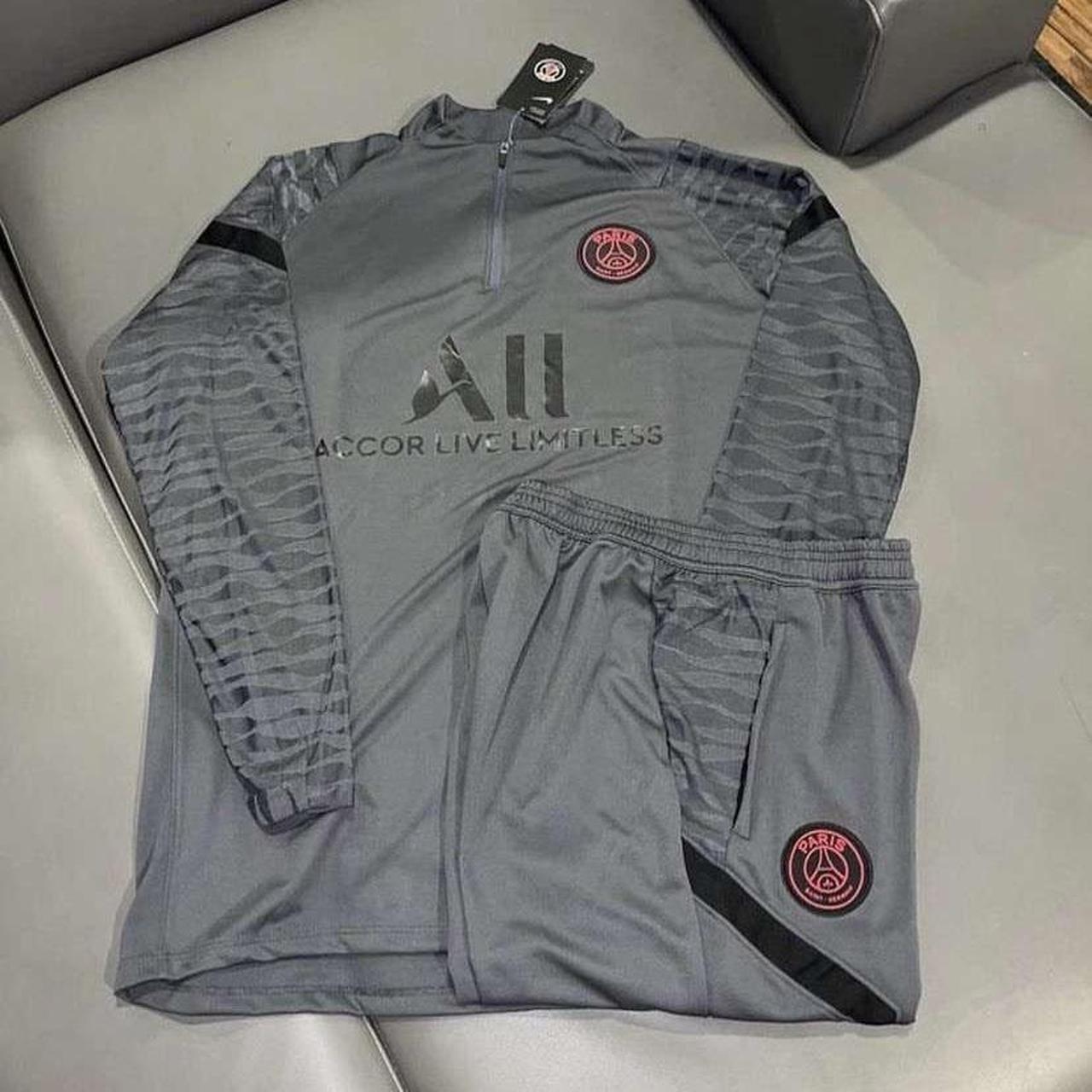 Jordan Men's Grey and Pink Jumpsuit Depop