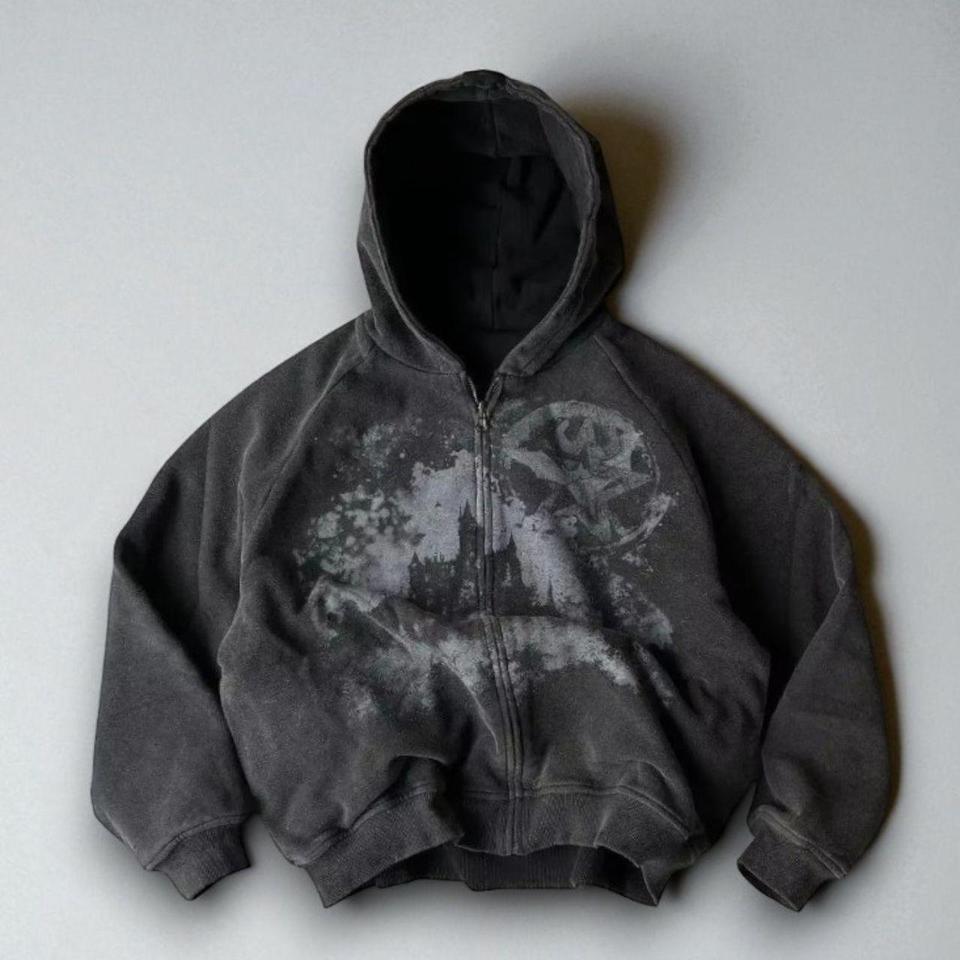 Y2k zip-hoodie - Depop