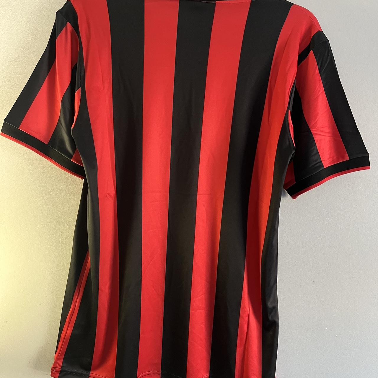 AC Milán 90/91 home kit Milán iconic kit Vintage... - Depop