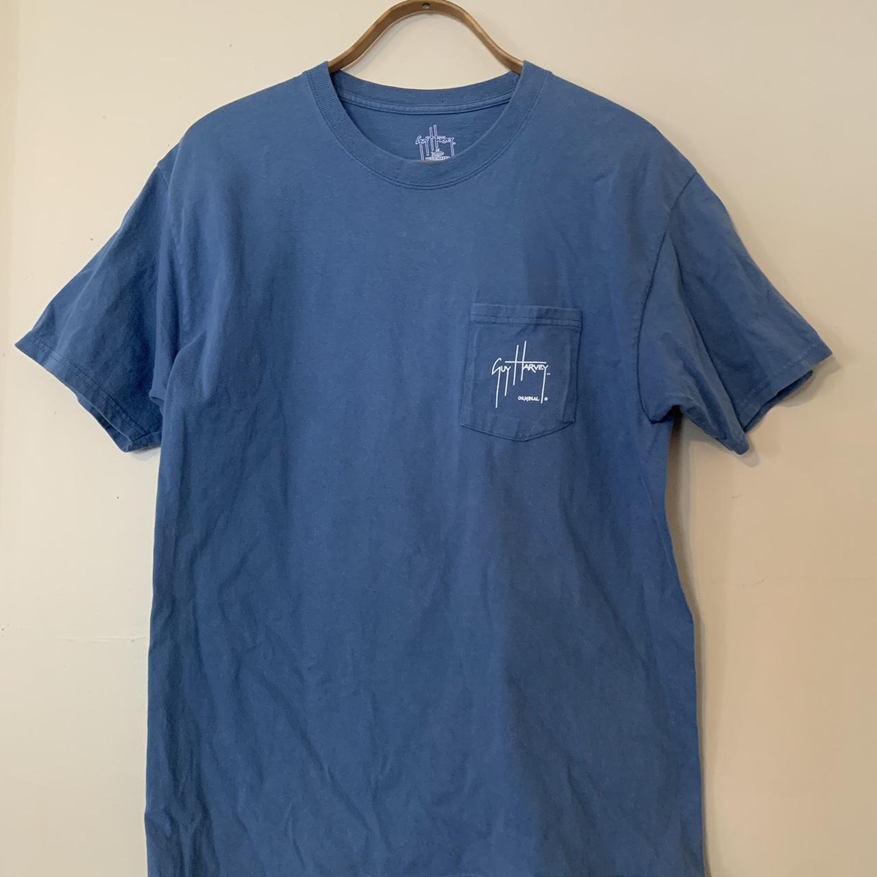 Guy Harvey Men's Blue T-shirt | Depop