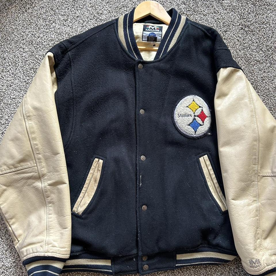 Men's Pittsburgh Steelers Varsity Jacket Size - Depop