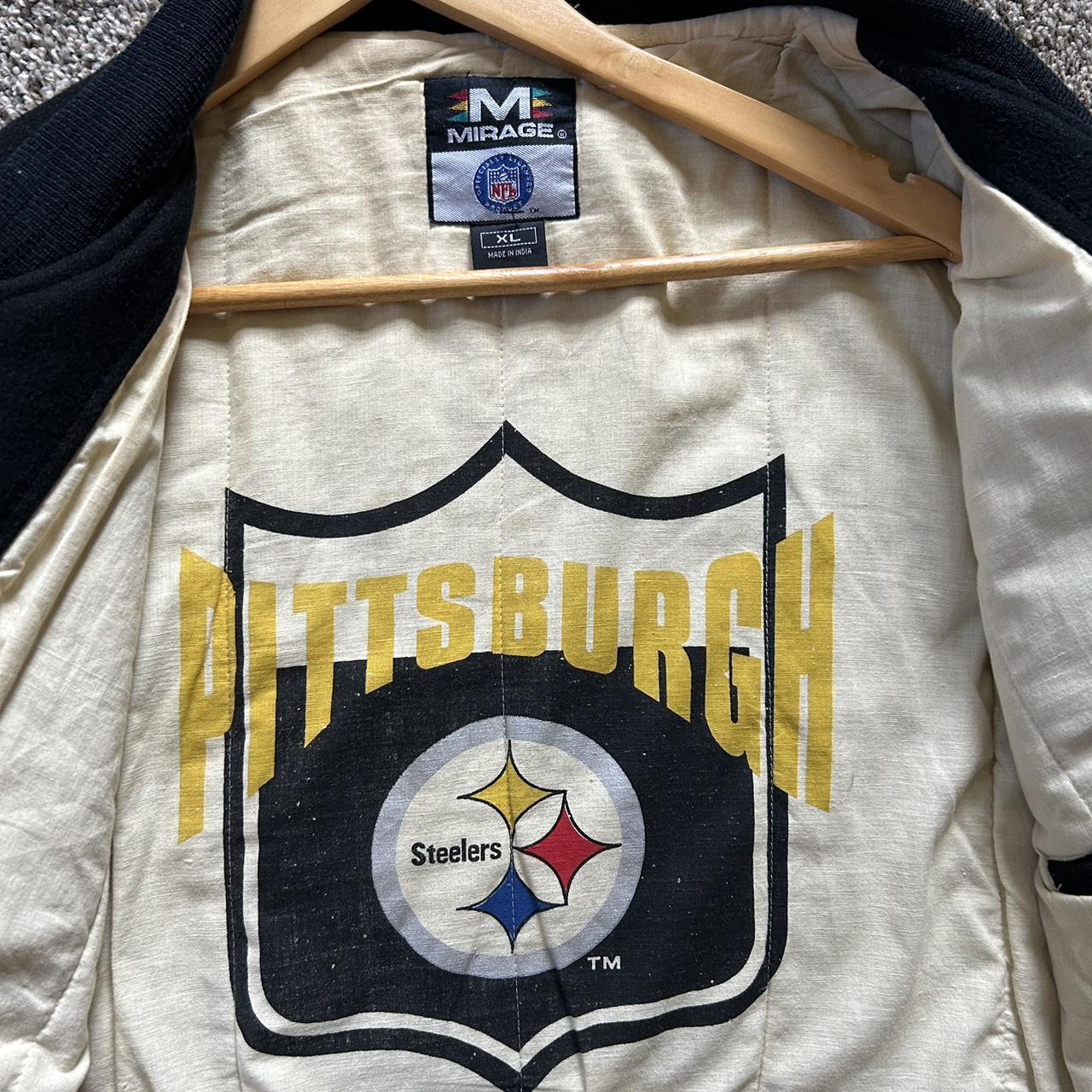 Pittsburgh Steelers 1980s Varsity Jacket - 4x Super - Depop