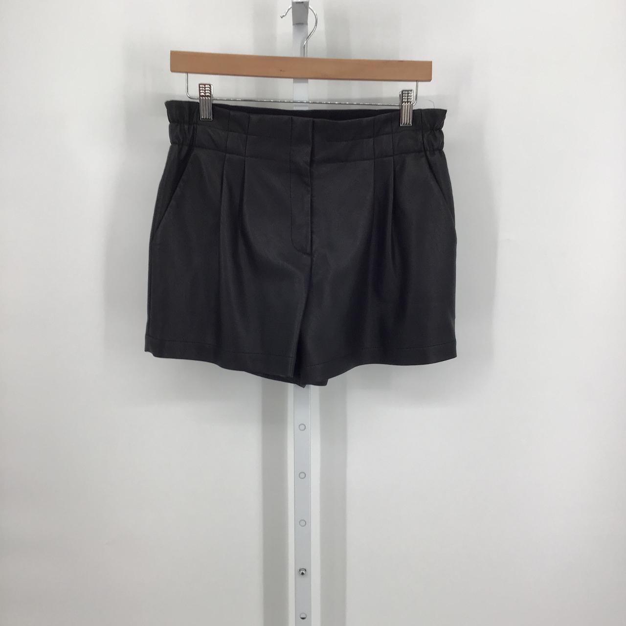 BCBGMAXAZRIA Leather Shorts Size Small. Great Depop