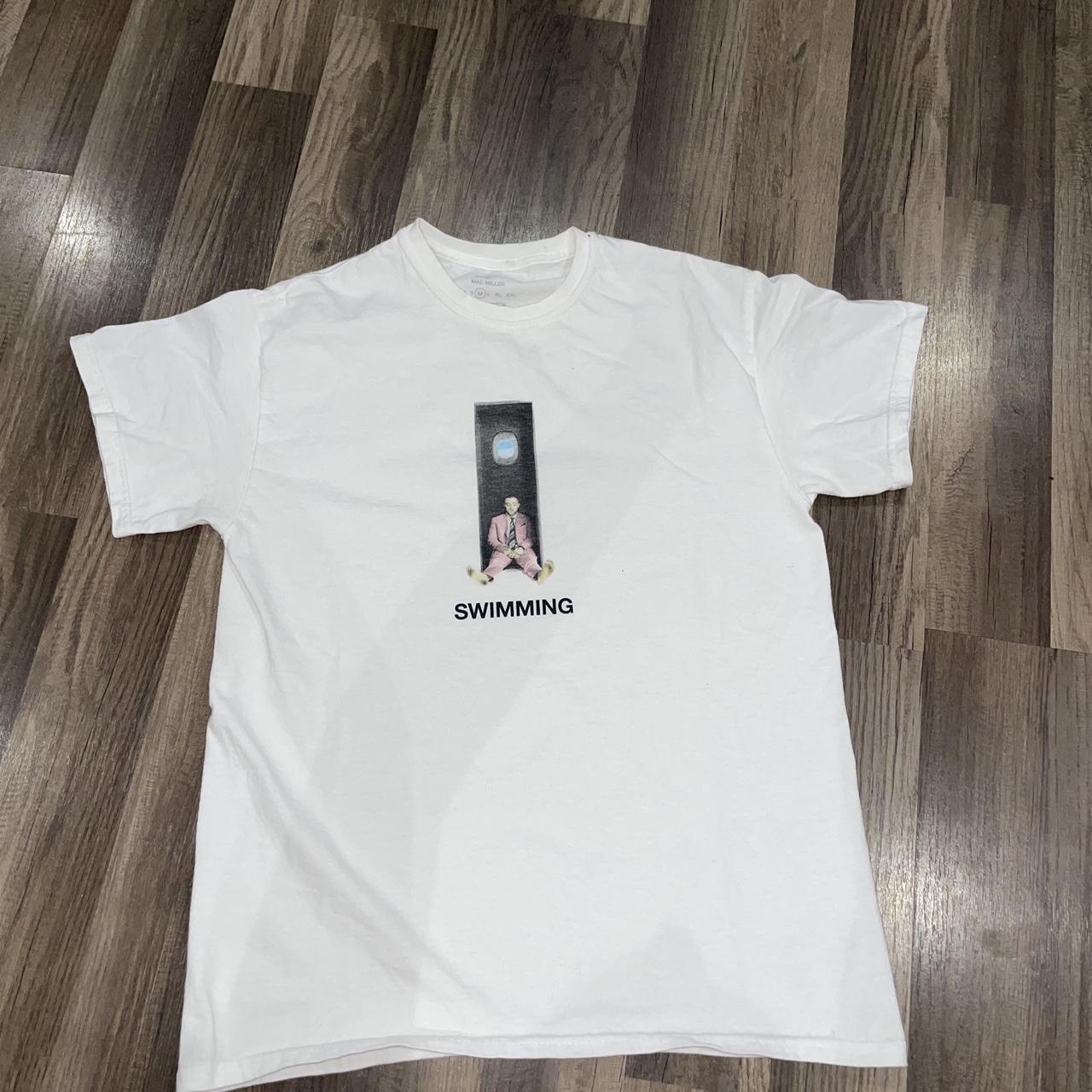 2018 Mac Miller Swimming T-Shirt White Medium 18x25 - Depop