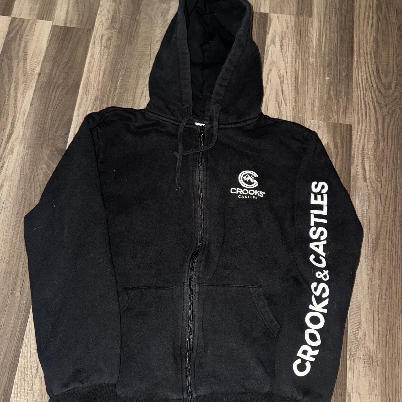 Crooks and castles sales zip up hoodie