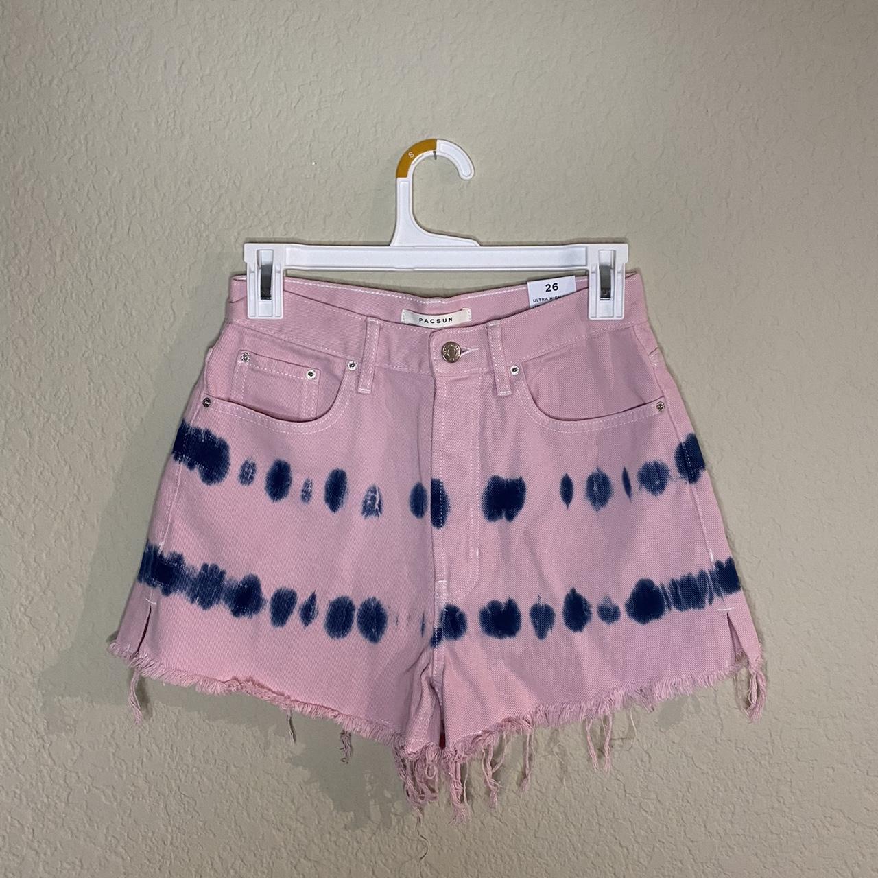PacSun Women's Pink and Blue Shorts