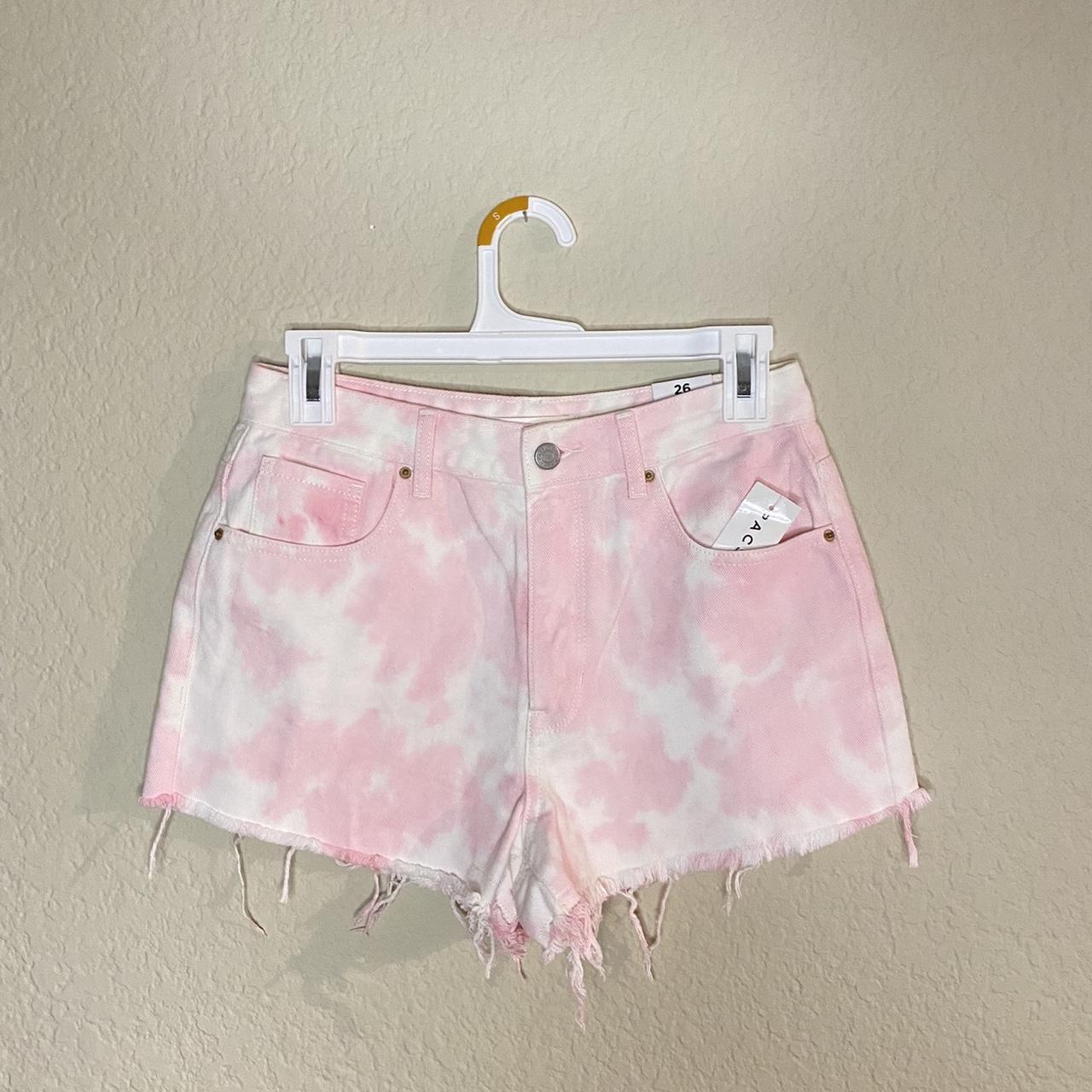 PacSun Women's Pink and White Shorts