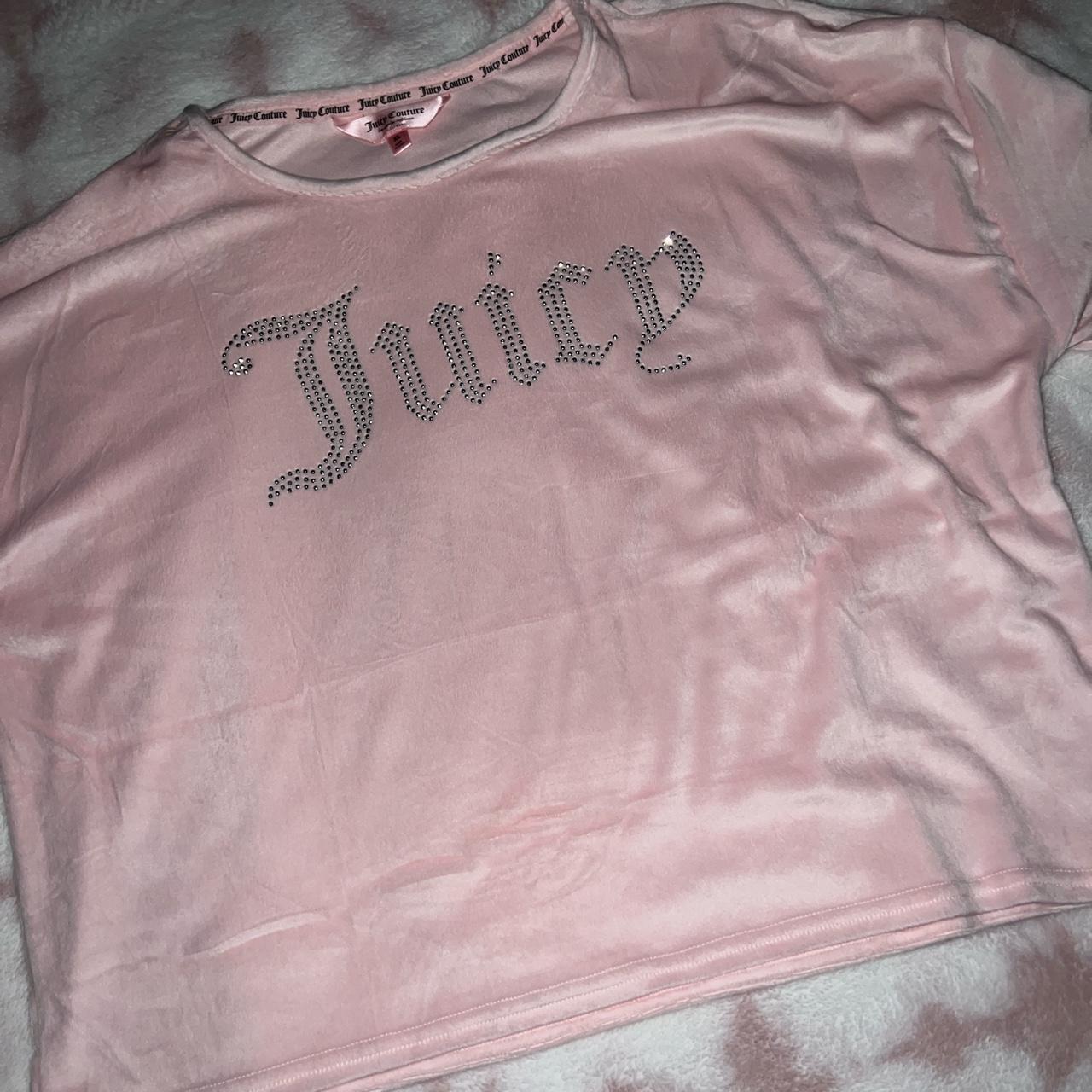 Juicy couture crop top Soft material bling and... - Depop