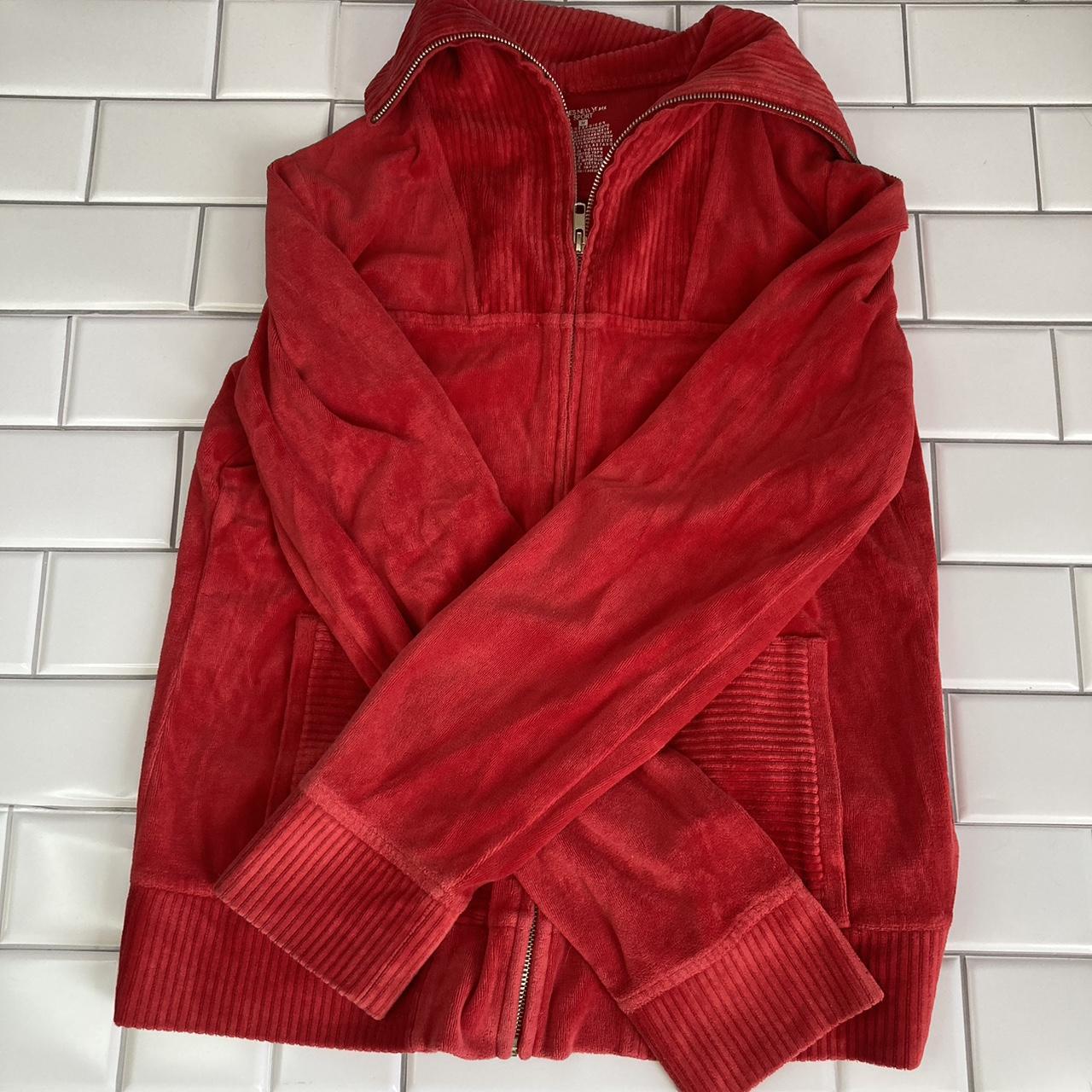 Vintage Jones New York Sport jacket Cute red... - Depop