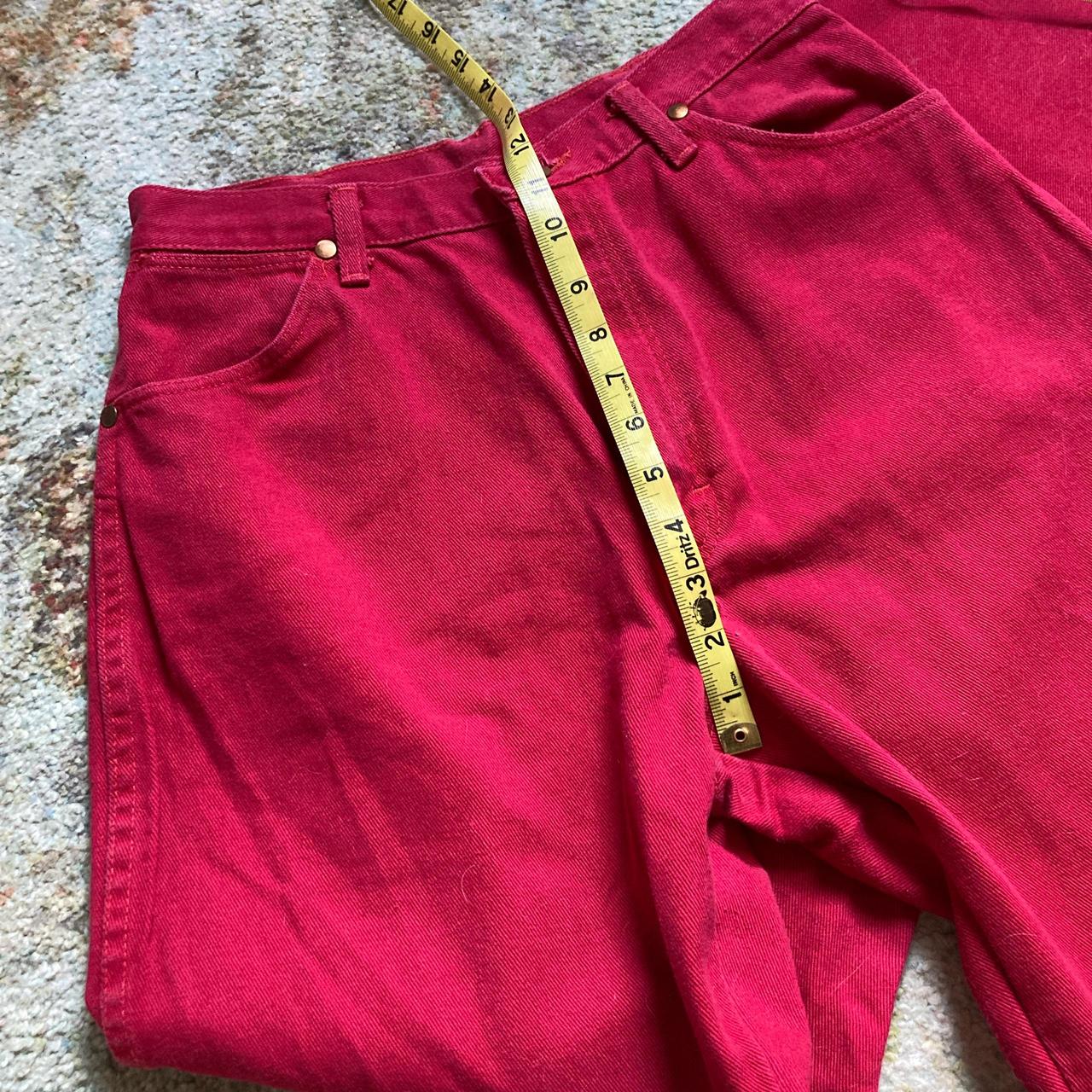 Sickkk red Wranglers Vintage! Tall! High waisted!... - Depop