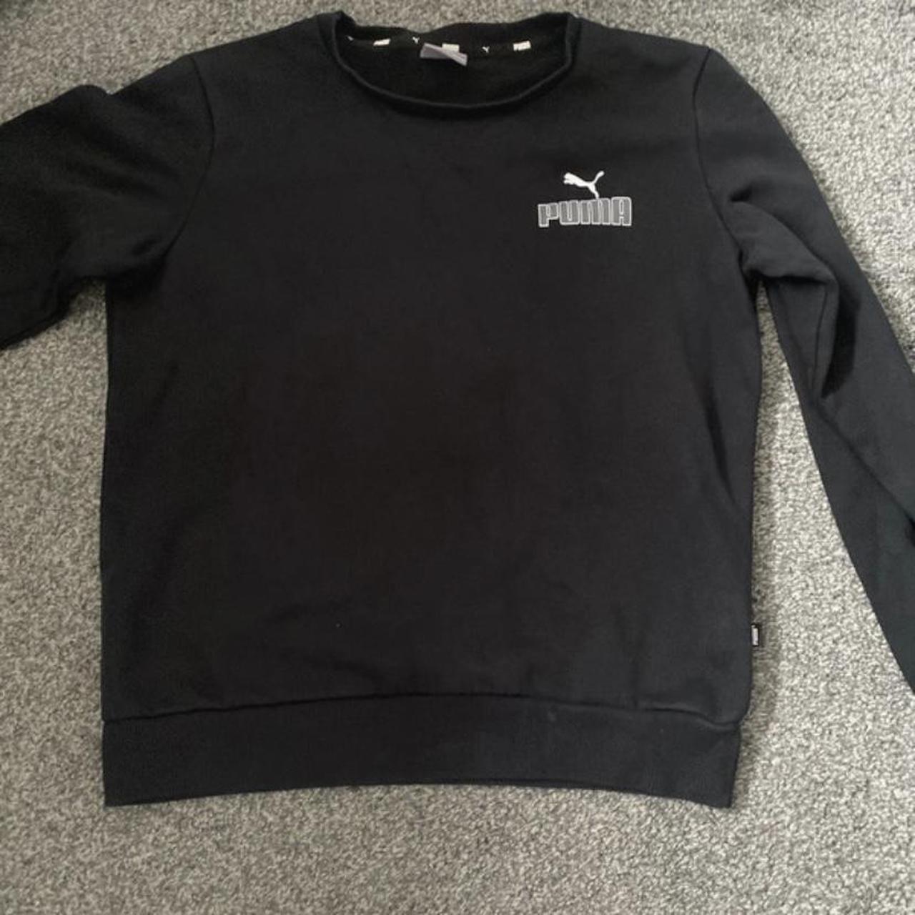 Puma mens black sweatshirt shop