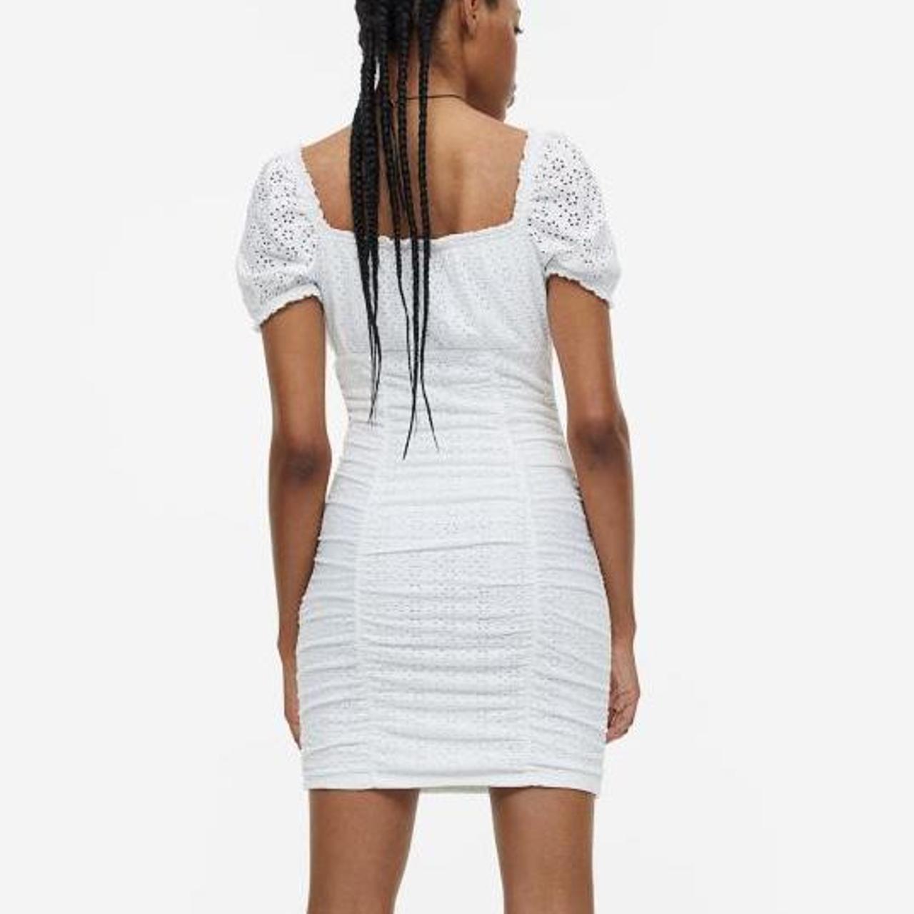 H&M Women's White Dress Depop