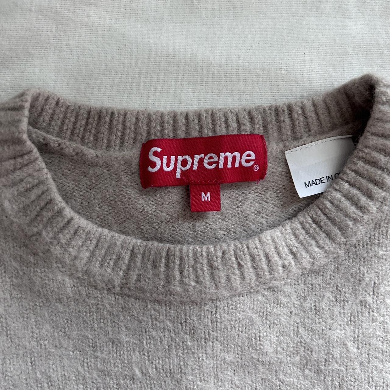 Supreme hotsell gray sweater