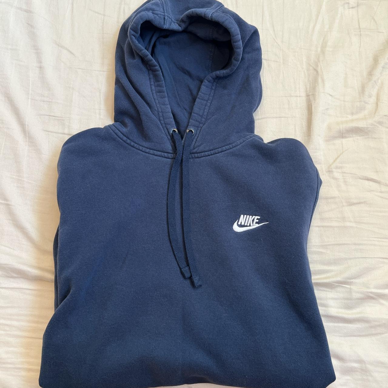 mens nike hoodie navy blue