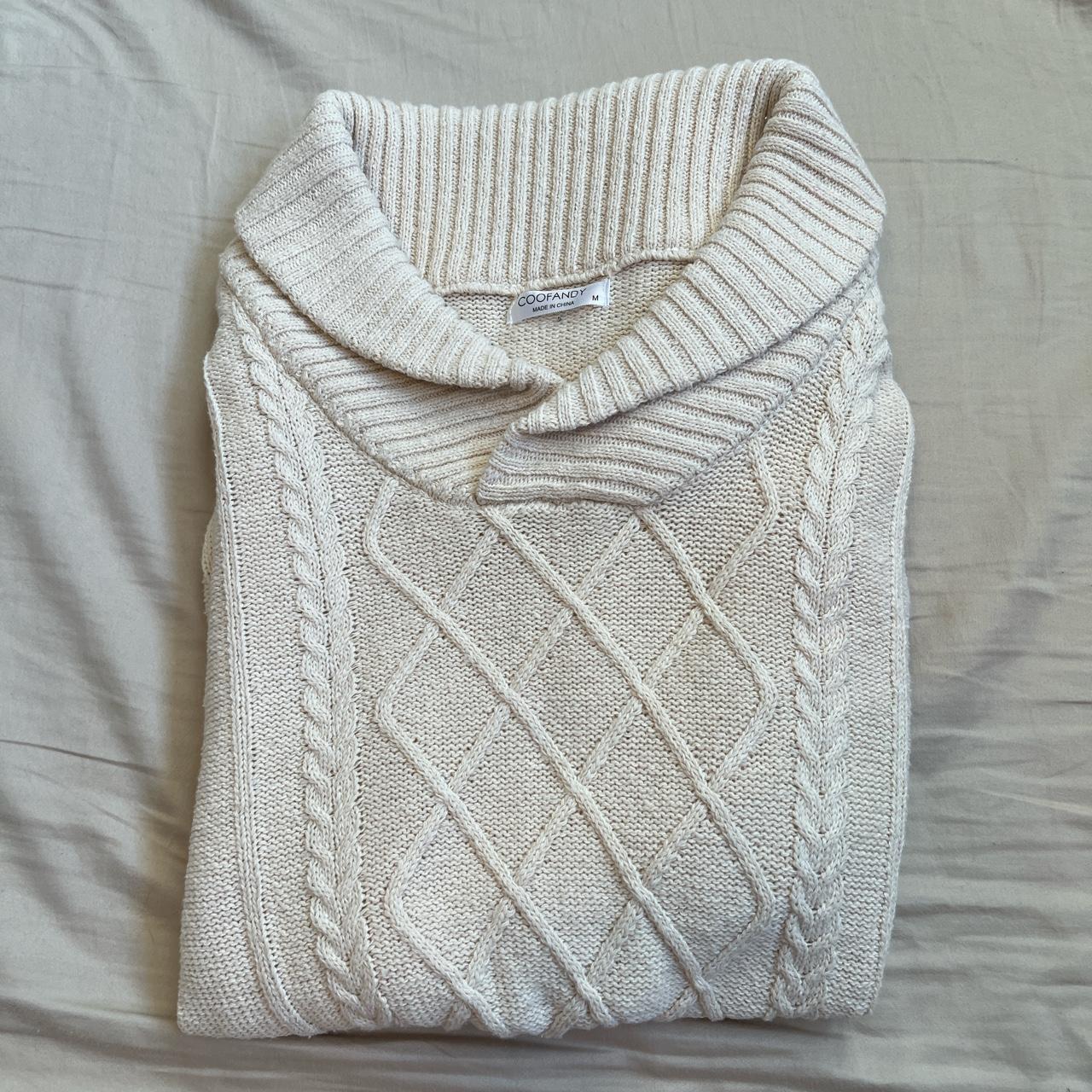 Men's Cream Jumper | Depop