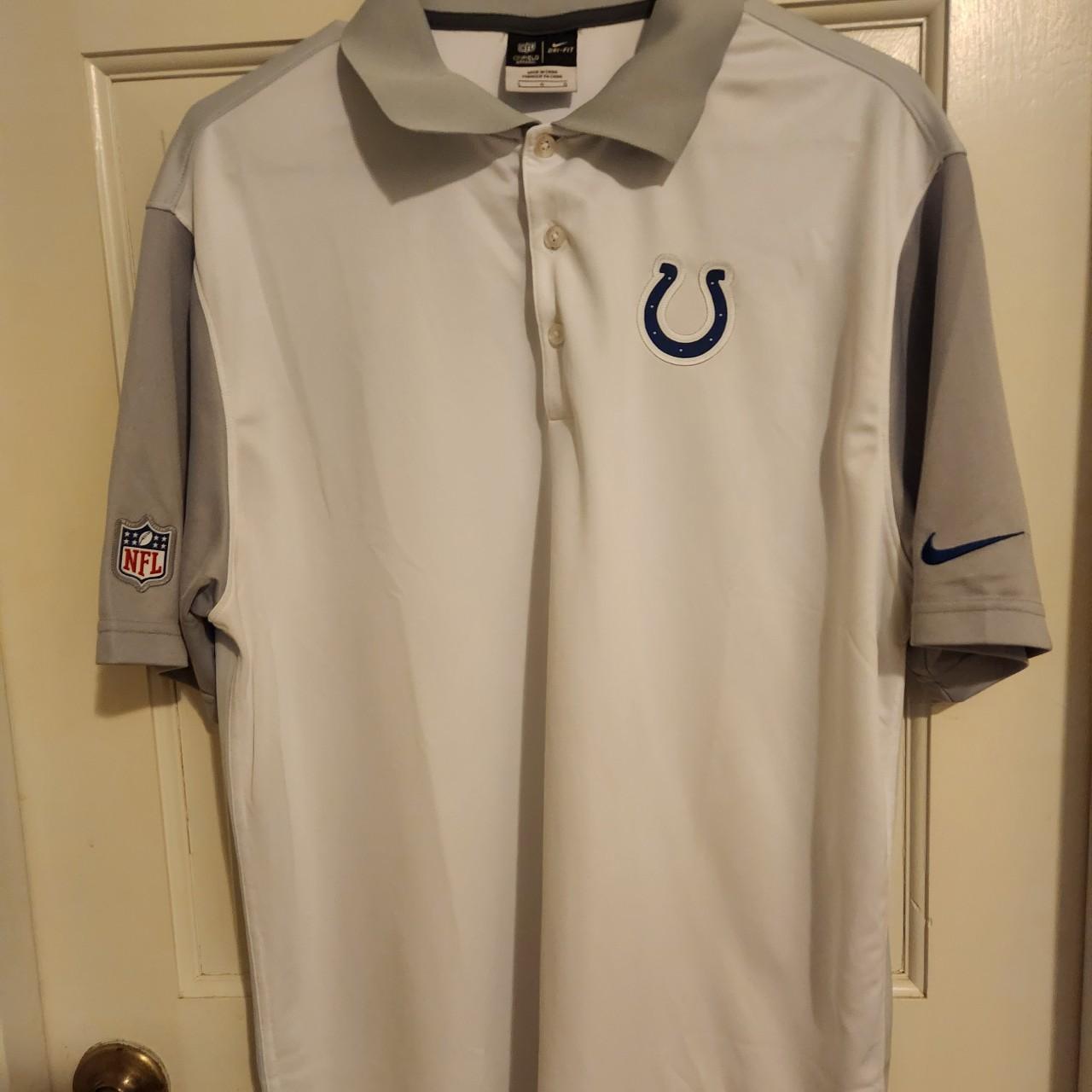 Nike Indianapolis Colts Polo Shirt,Size L This is - Depop
