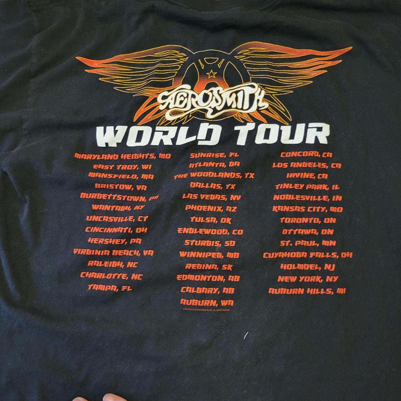 Large Aerosmith T. Two-sided. Great condition. 2009 - Depop