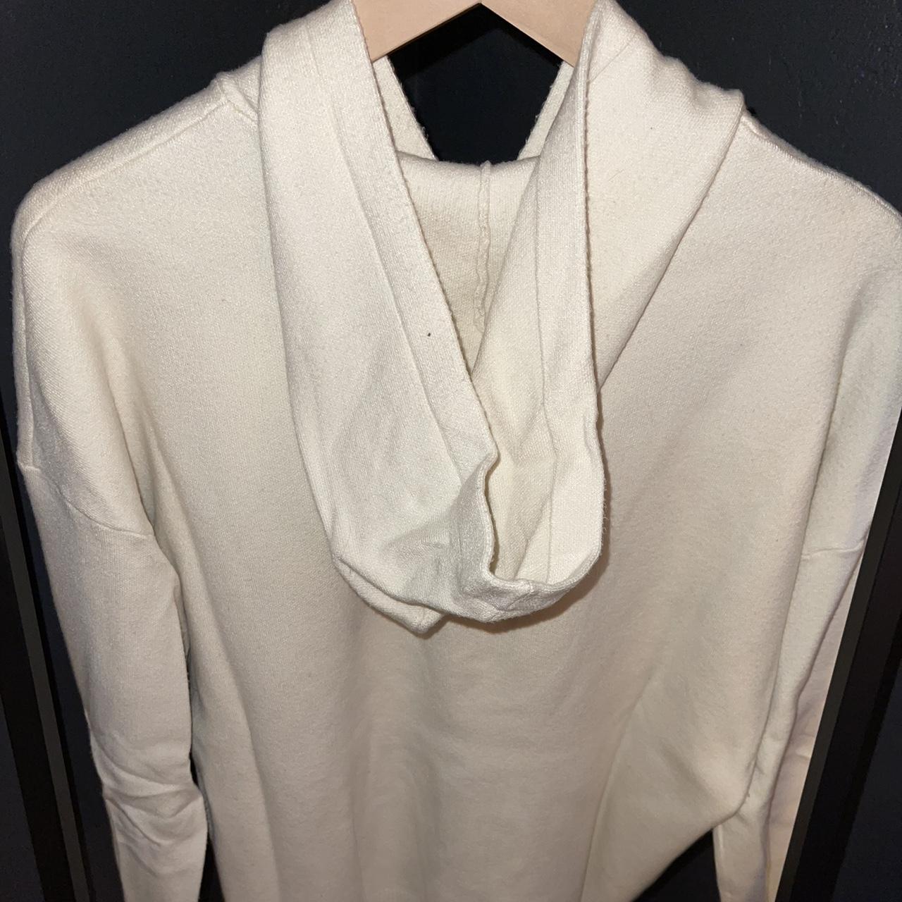 Zara Men's Cream Hoodie Depop