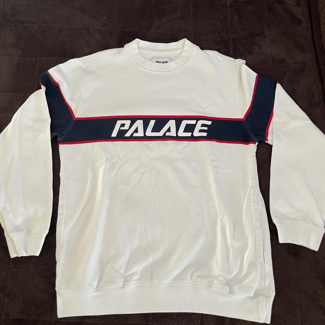 Palace Men's White and Red Sweatshirt