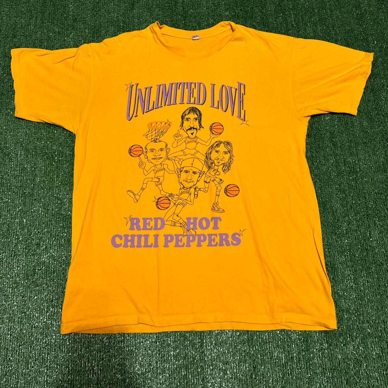 Unlimited Love Lakers Red Hot Chili Peppers Tee... - Depop