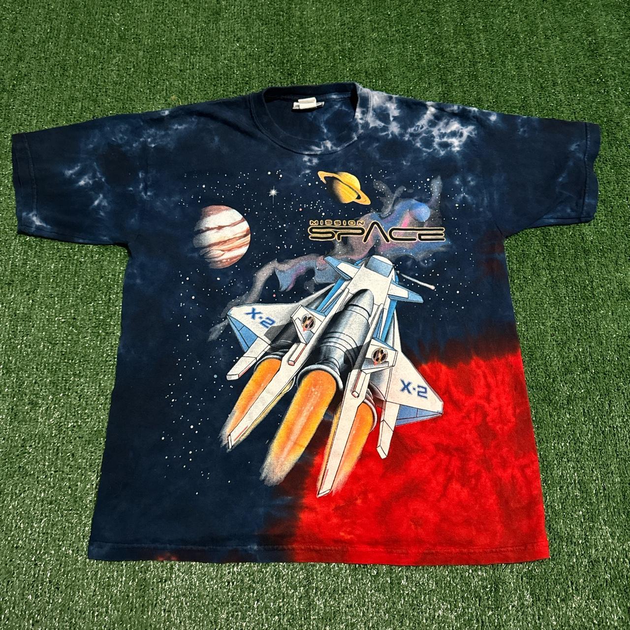 Vintage Disneyland Space Mountain Mission Space Tee... - Depop