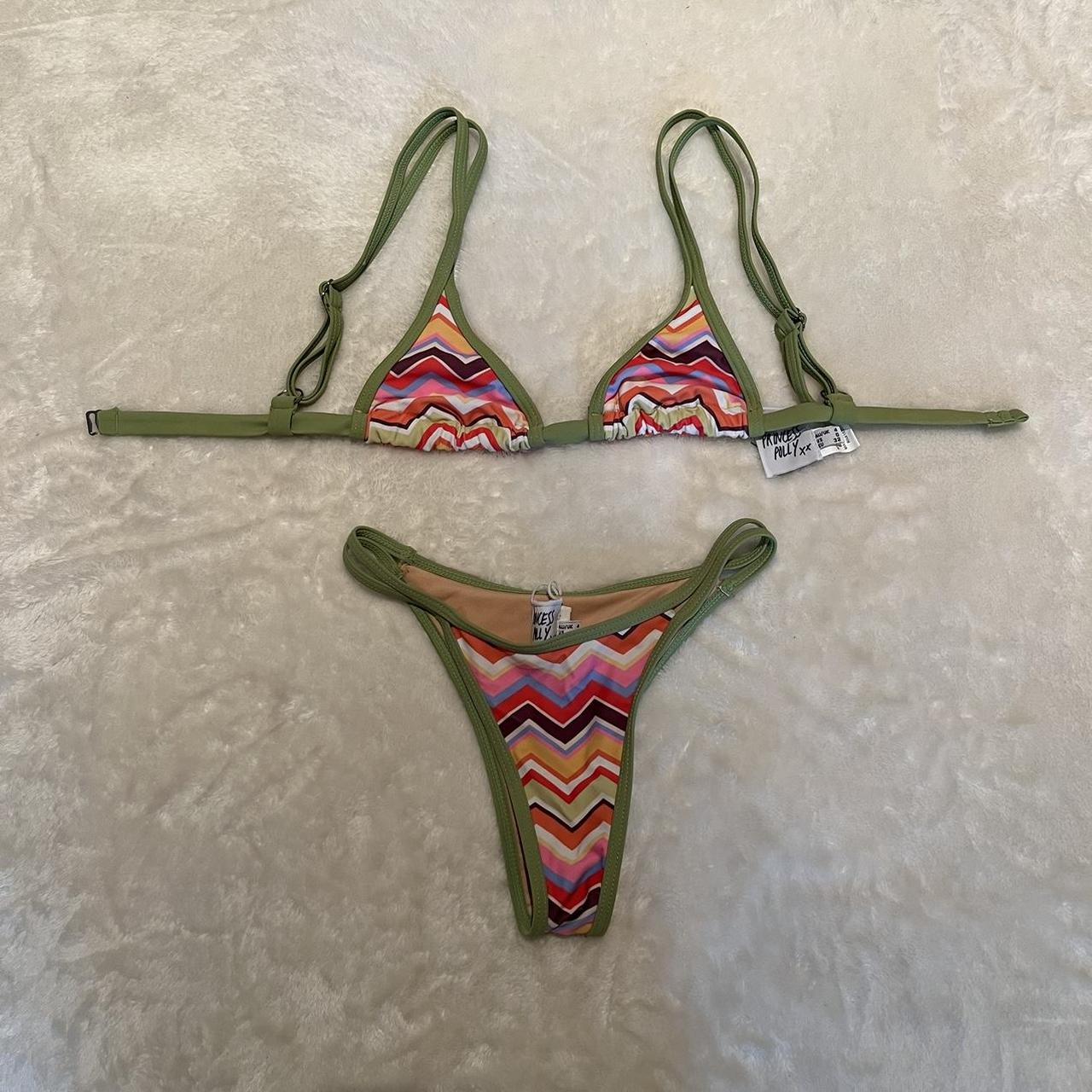 Princess Polly recycled nylon hailey bikini top and... Depop