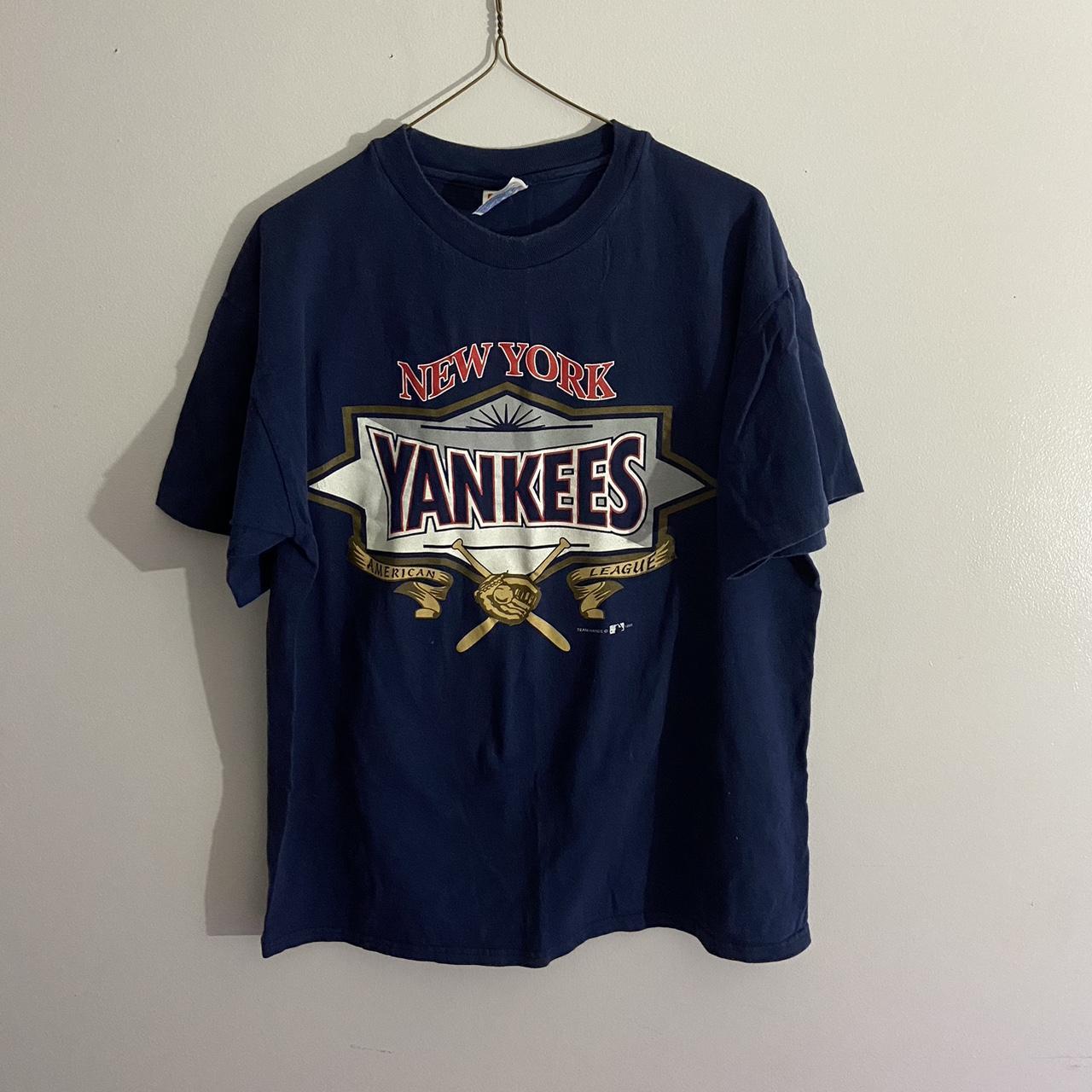 Hanes Men's Navy T-shirt | Depop