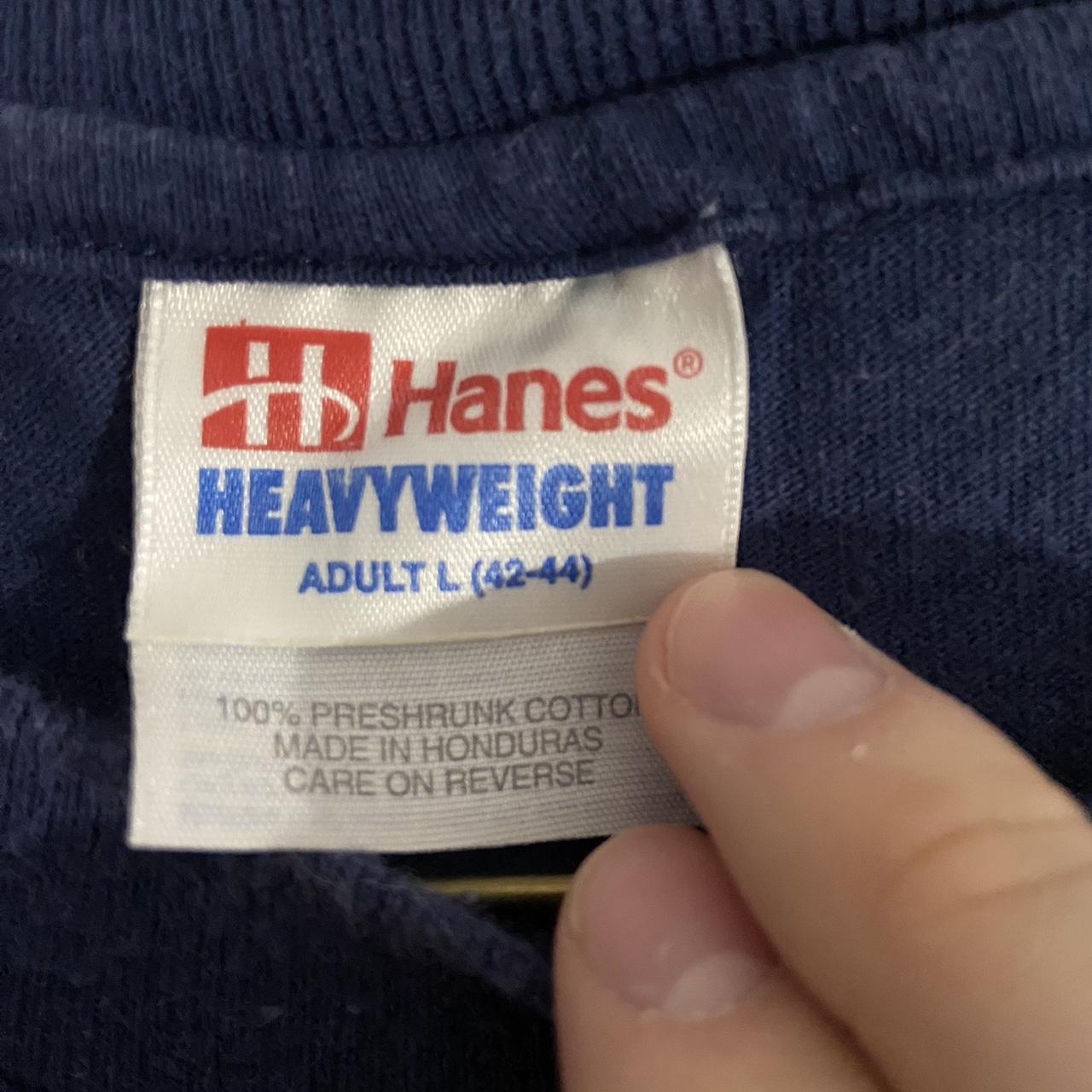 Hanes Men's Navy T-shirt | Depop