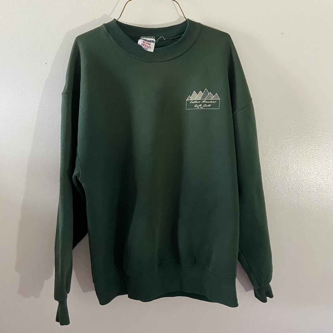 Jerzees Men's Green Sweatshirt Depop