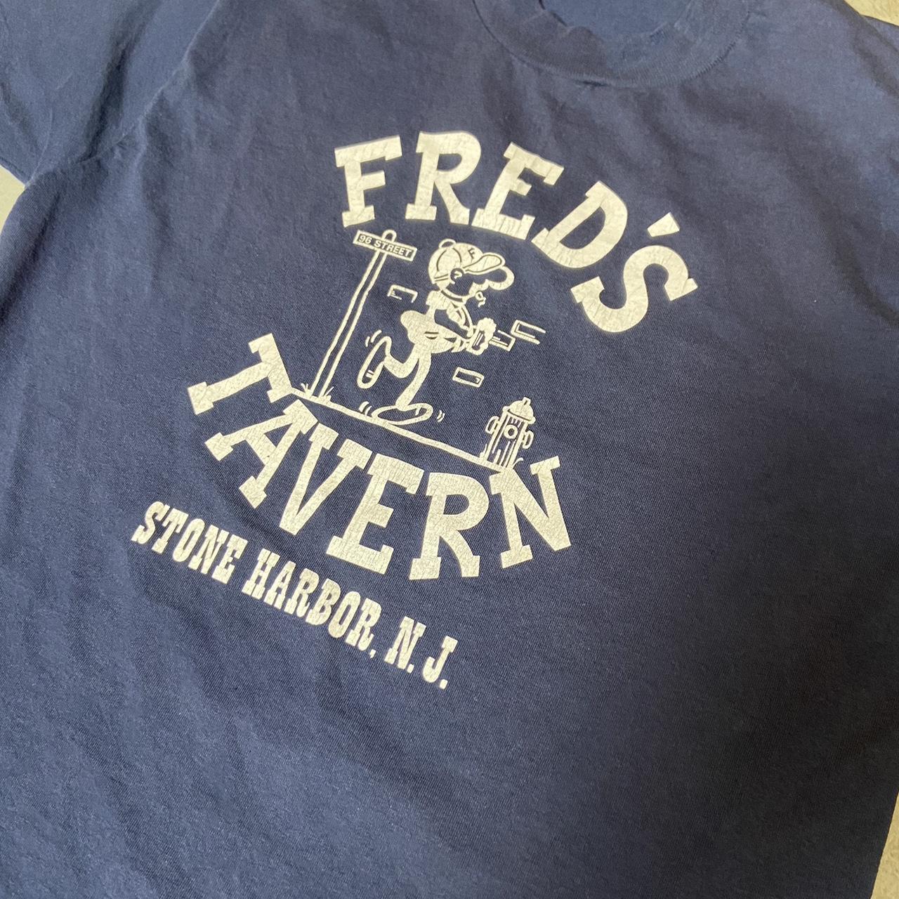 Vintage Freds Tavern tee Measurements 28 1/2x18... - Depop