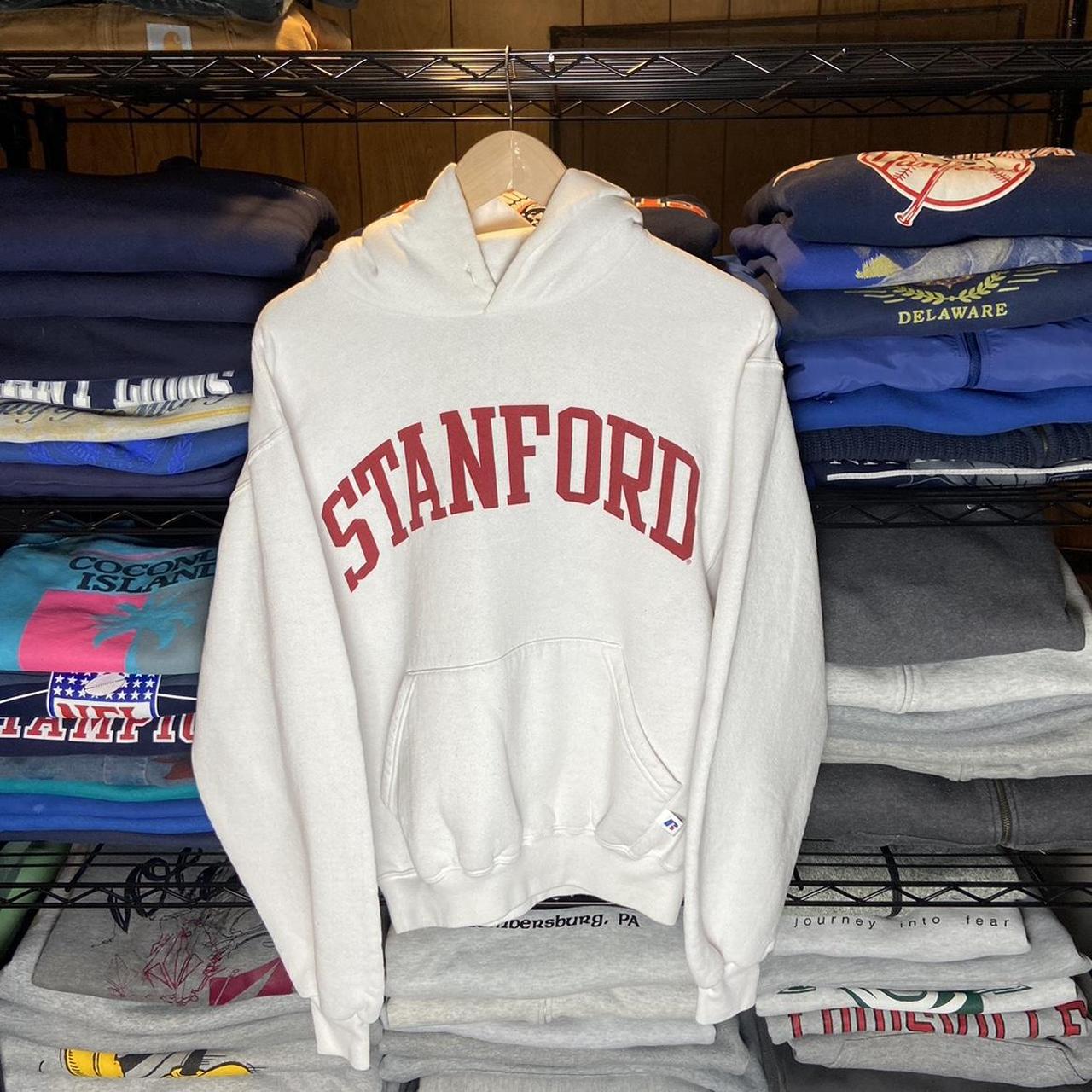 Vintage Stanford hoodie Measurements 24x20.5 Good - Depop