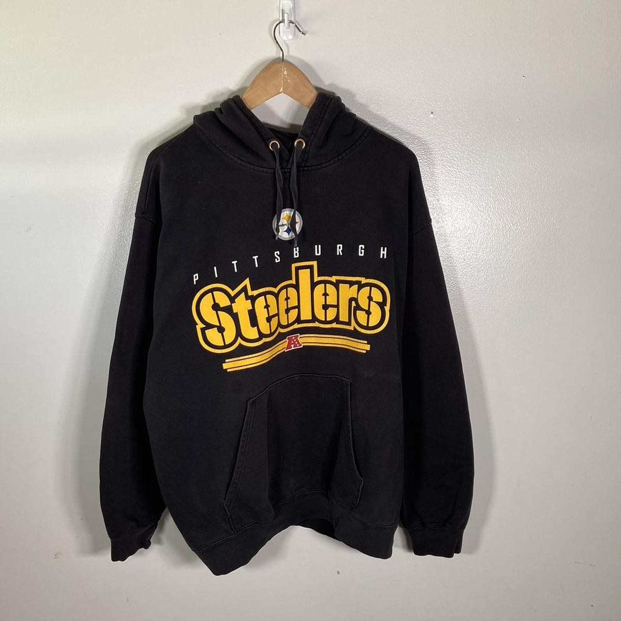 Steelers Hoodie Measurements shown** Good... - Depop