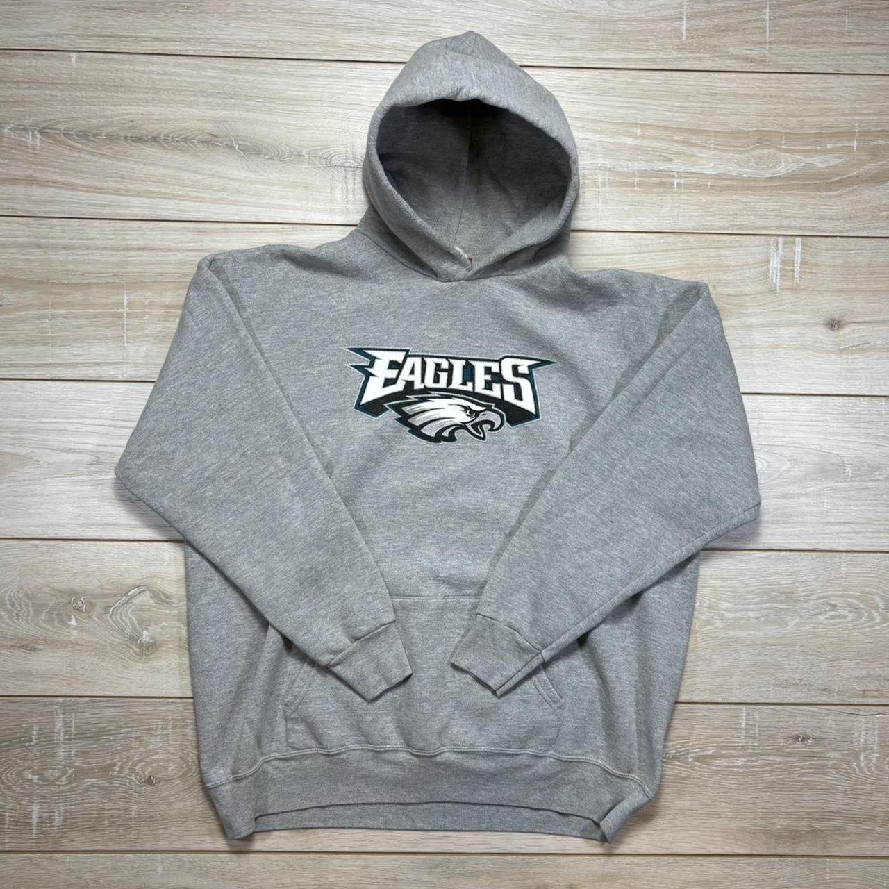 Vintage 90s Philadelphia Eagles Hoodie Good... - Depop