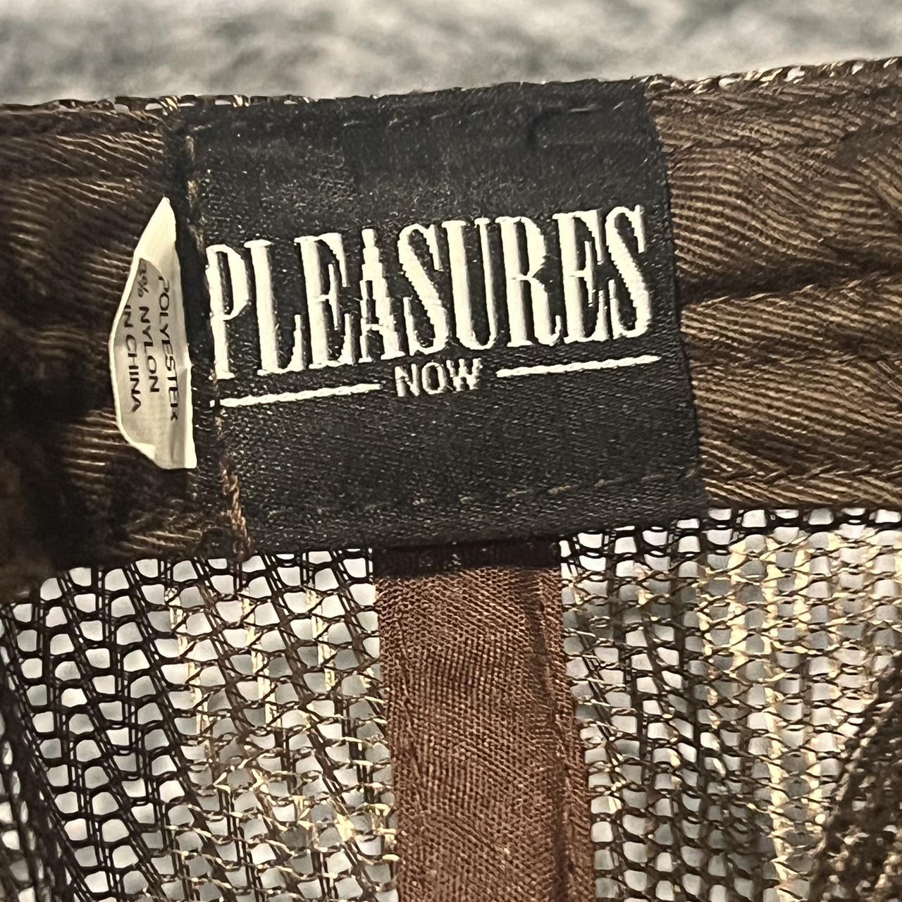 Pleasure brown and pink trucker hat super nice cap,... Depop