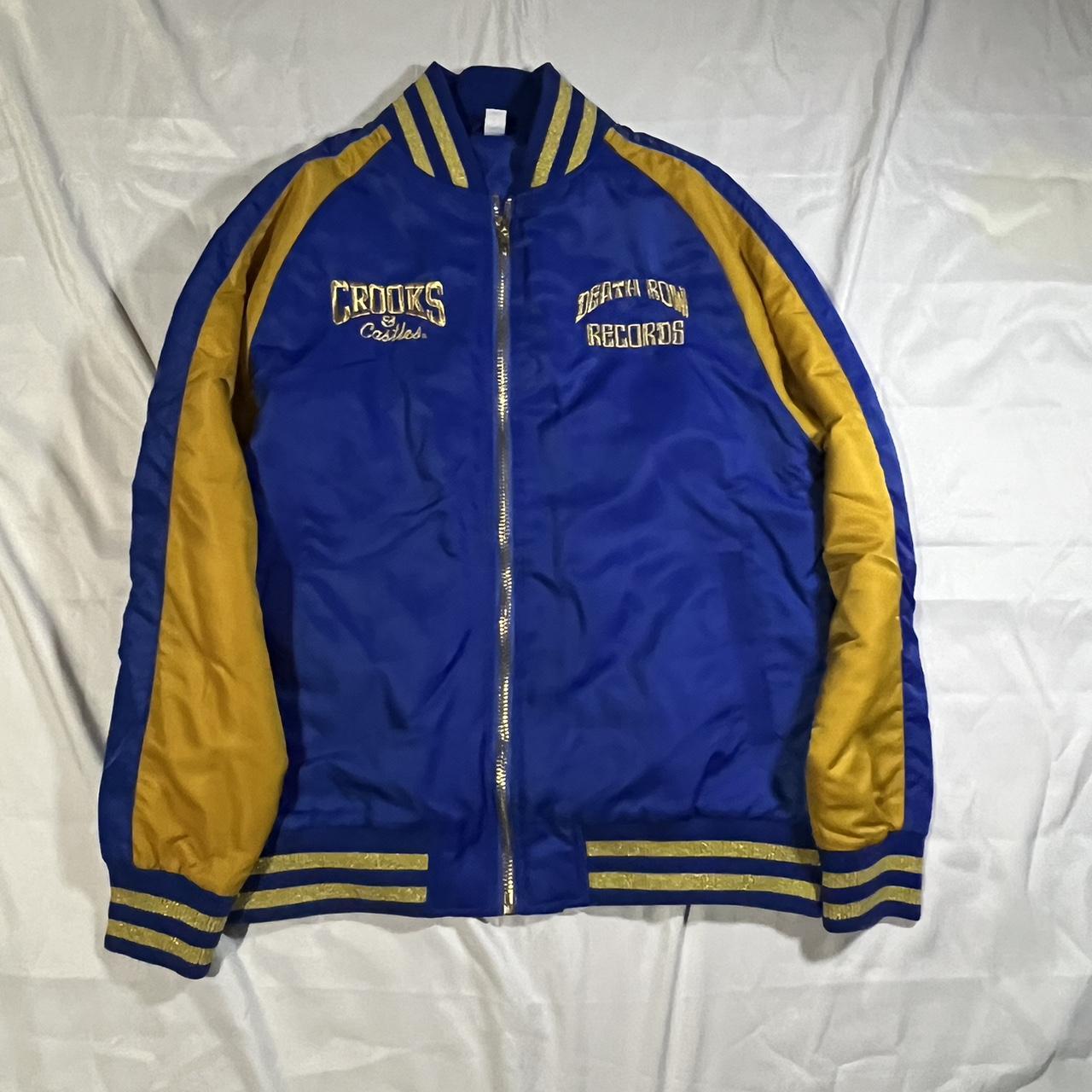 Crooks & Castles Men's Blue and Yellow Jacket
